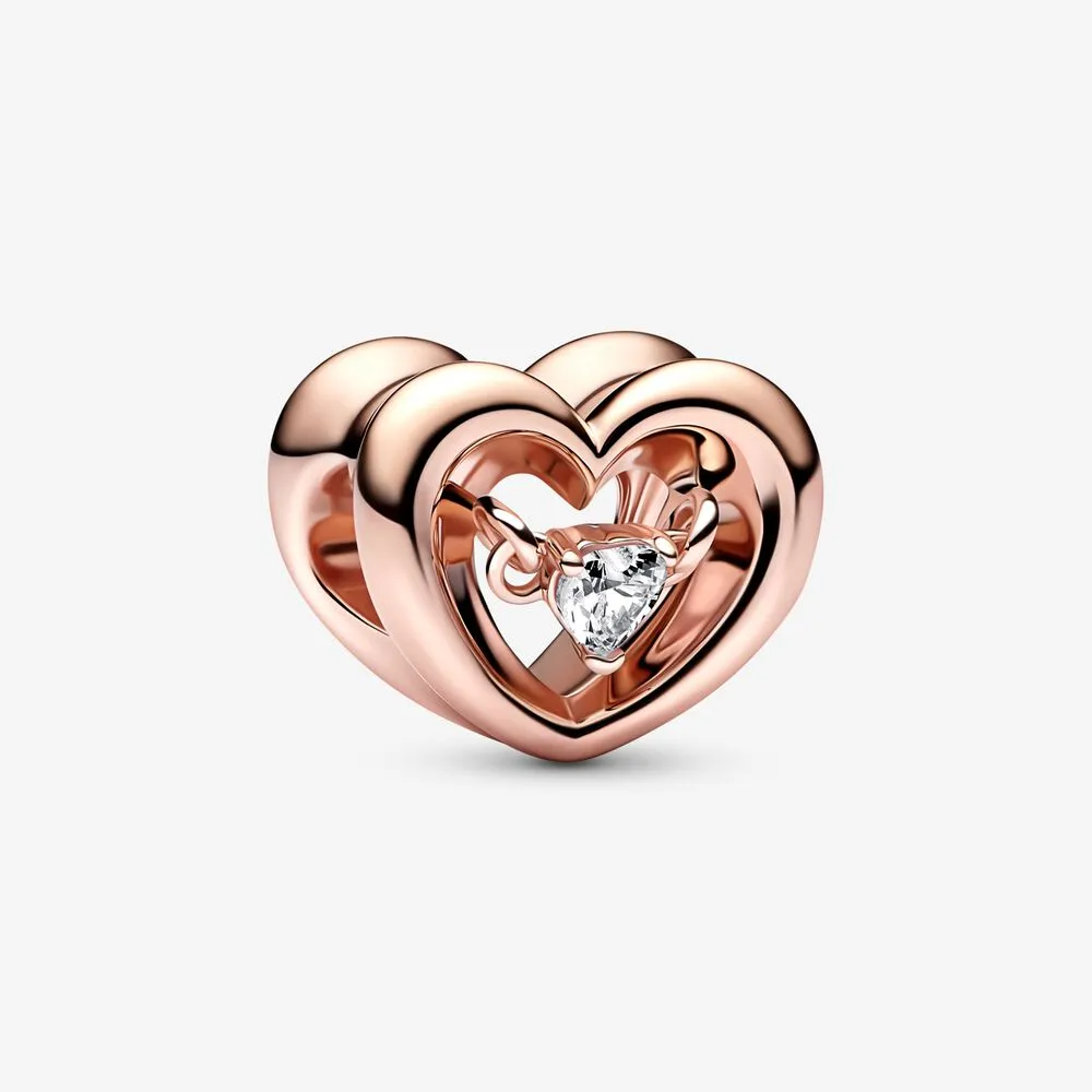 pandora radiant heart floating stone charm 782493c01