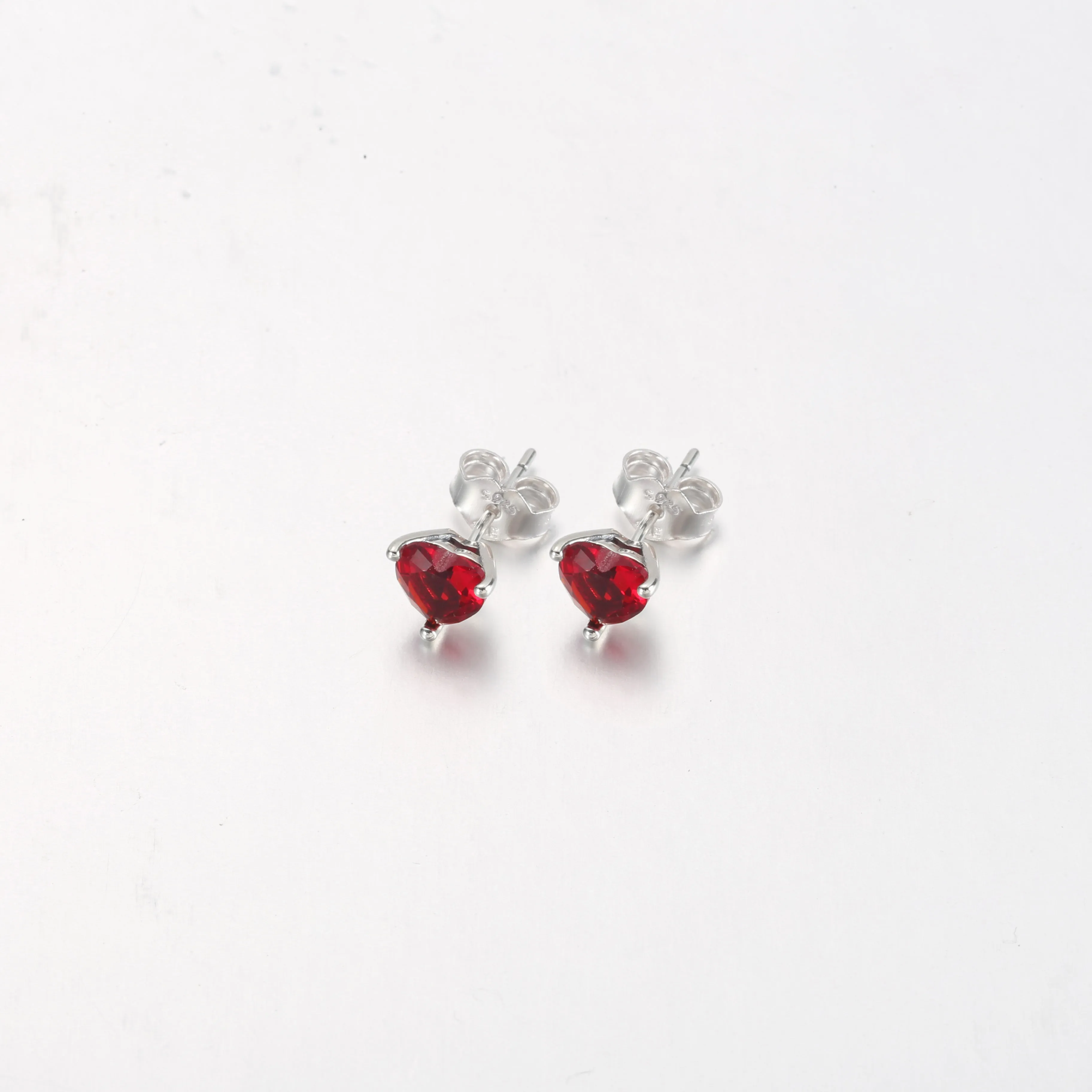 PANDORA Red Heart Stud Earrings - 292549C01