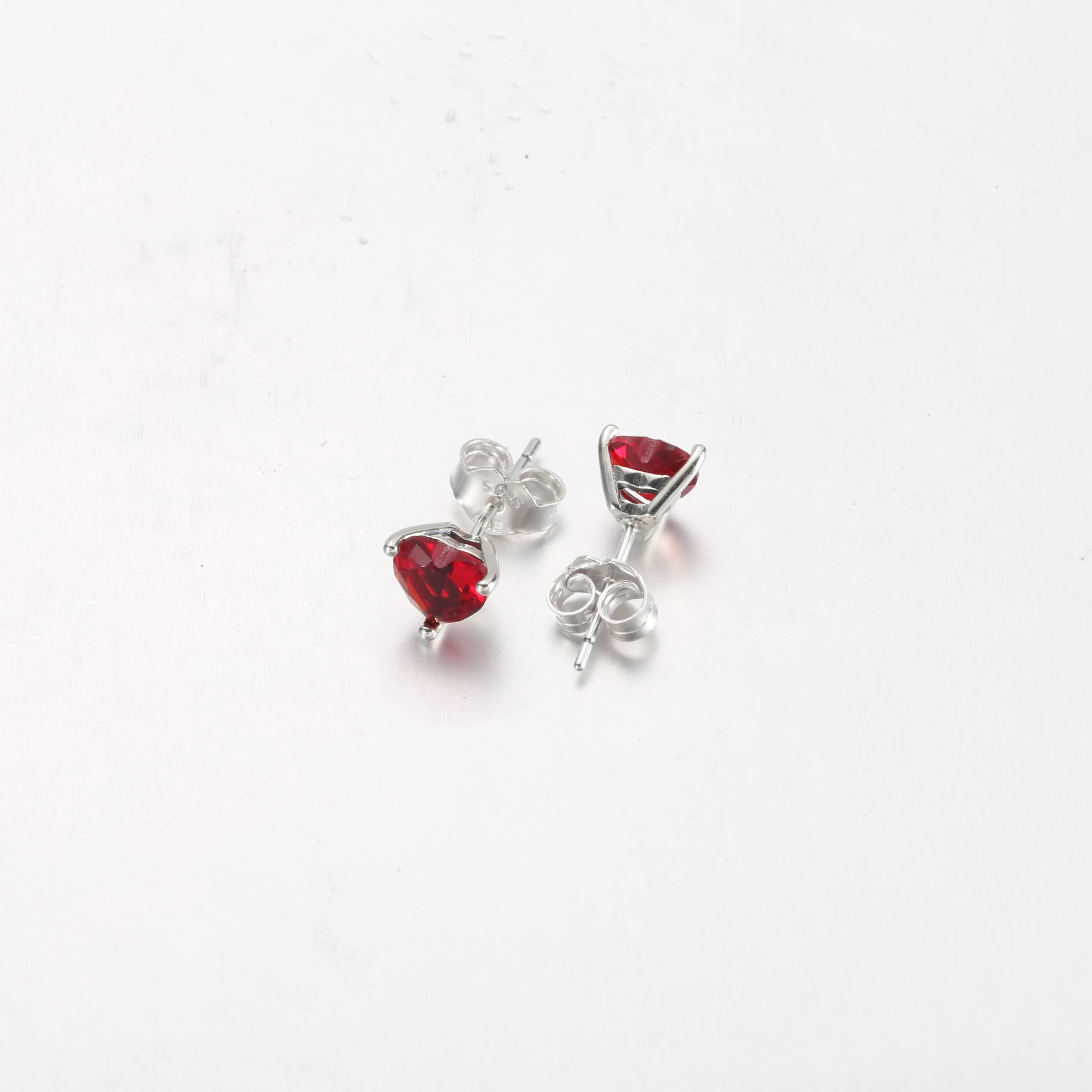 PANDORA Red Heart Stud Earrings - 292549C01