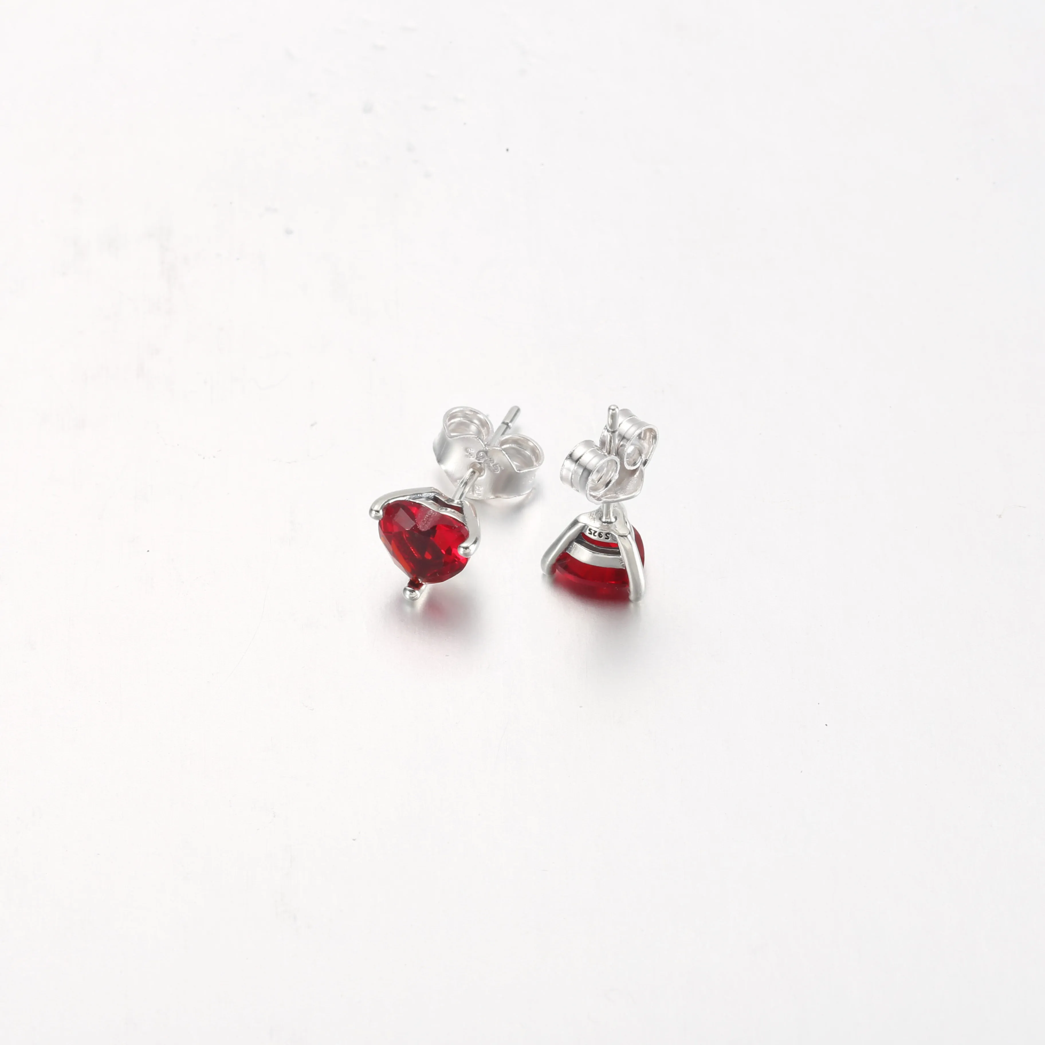 PANDORA Red Heart Stud Earrings - 292549C01