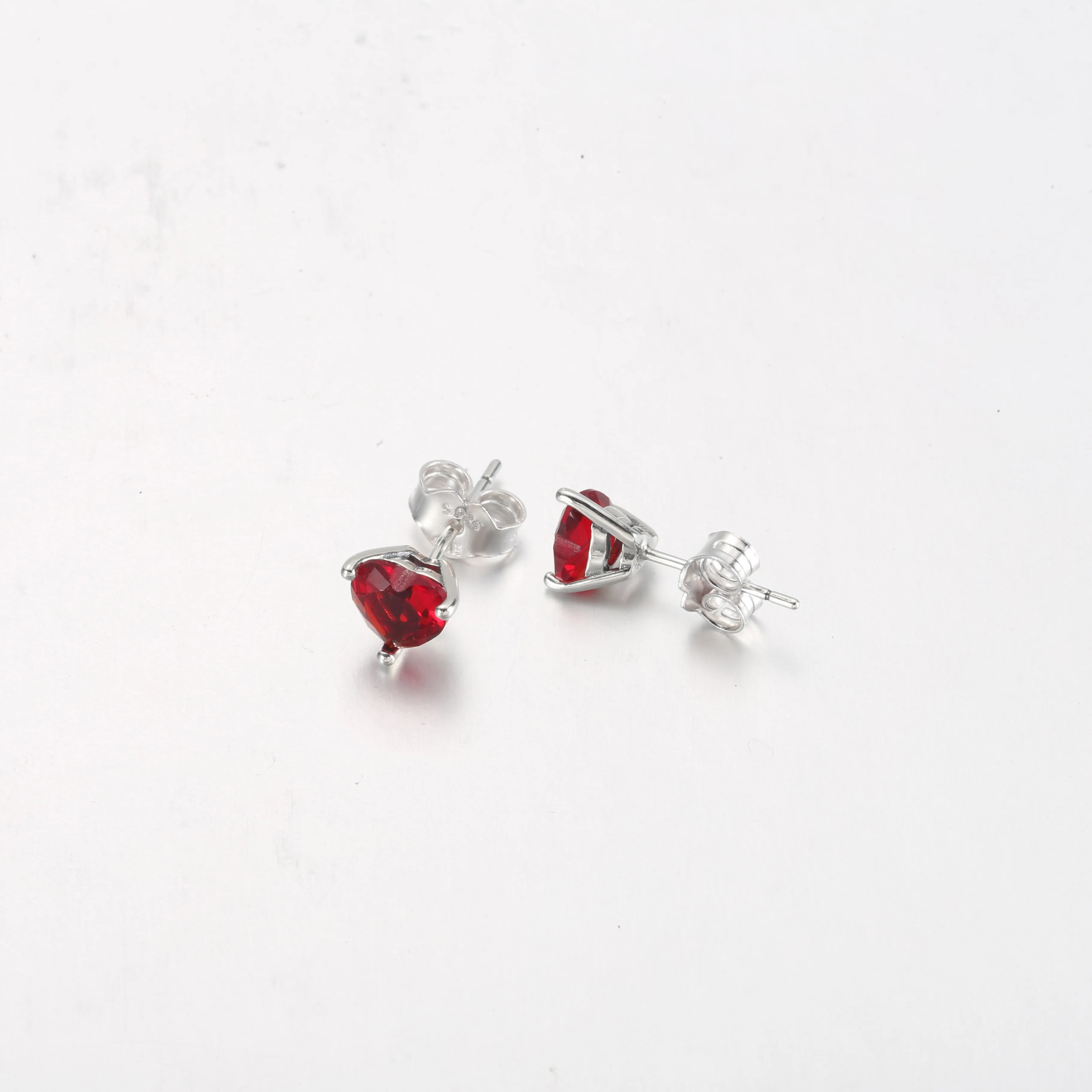 PANDORA Red Heart Stud Earrings - 292549C01