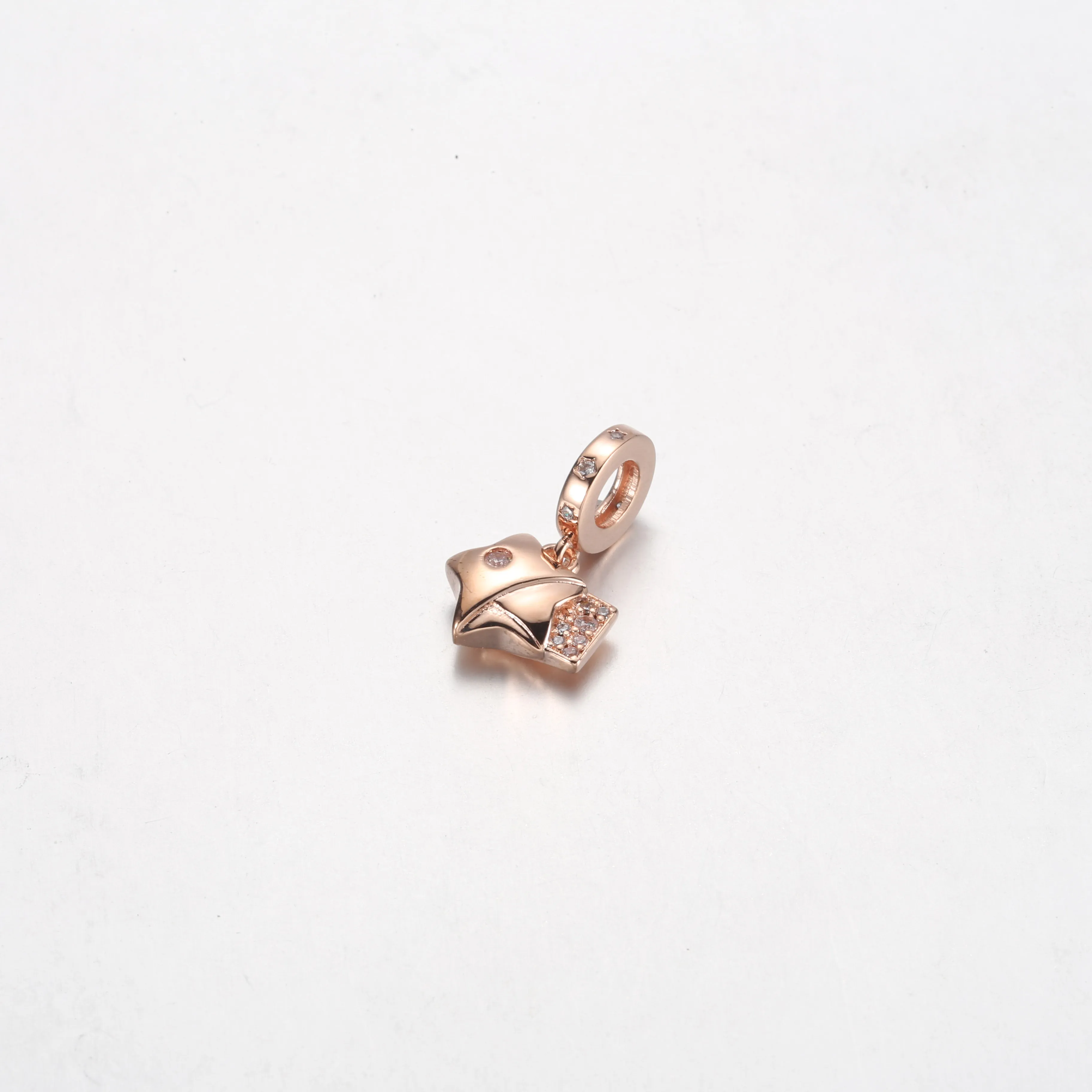 Pandora Rose Gold Luck Star Dangle Pendant - 782483C01