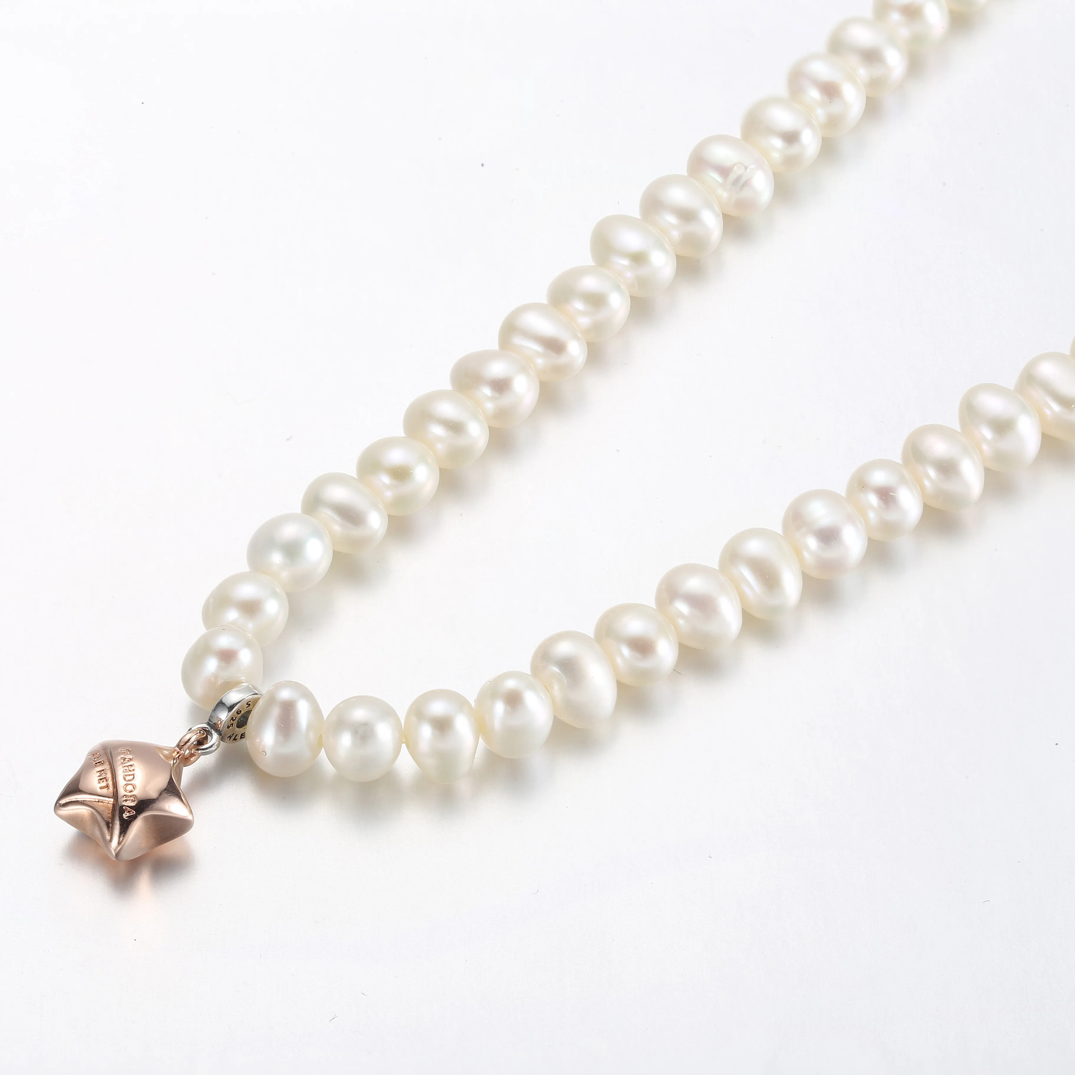 PANDORA Rose Gold Lucky Star Necklace - 382489C01-45