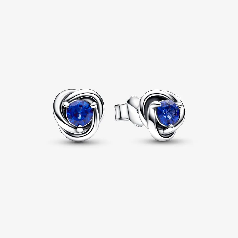 pandora september birthstone eternity circle stud earrings 292334c07