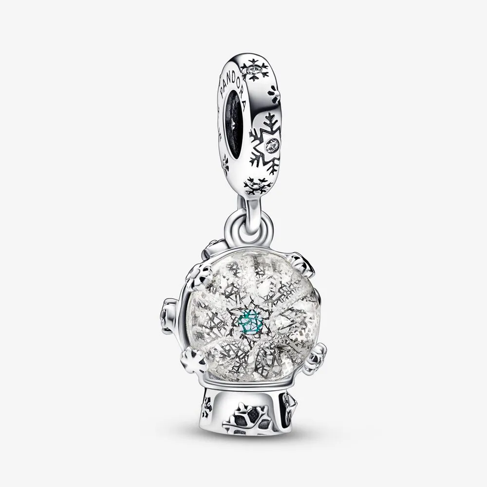 PANDORA Snowflake Snow Globe Dangle Charm - 792369C01