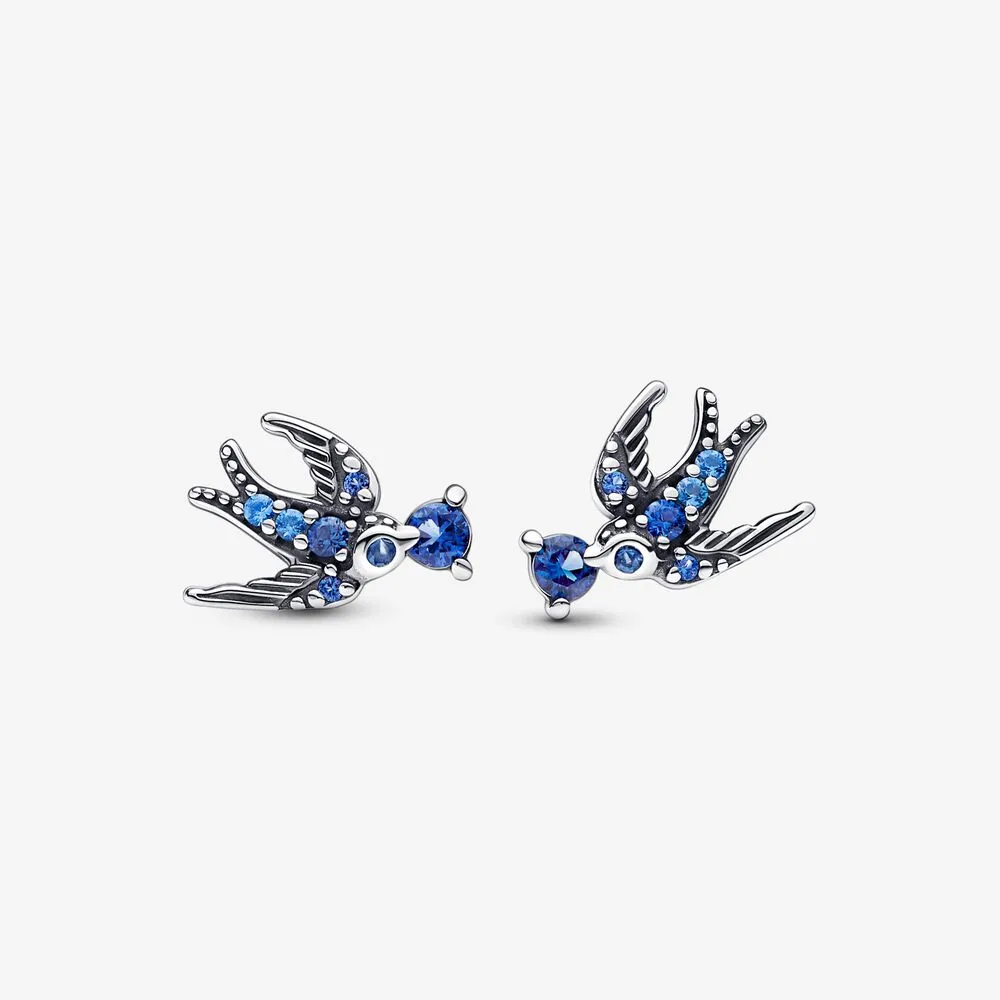 pandora sparkling swallow stud earrings 292568c01