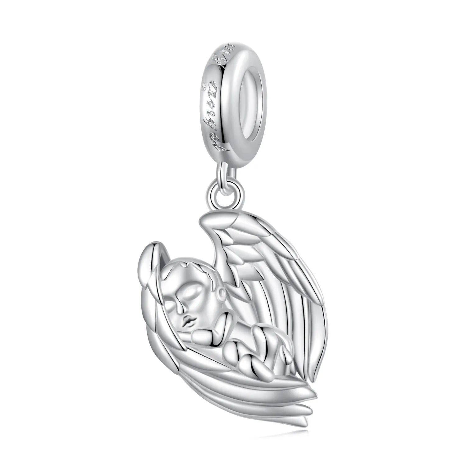 pandora style angel baby pendant charm bsc851