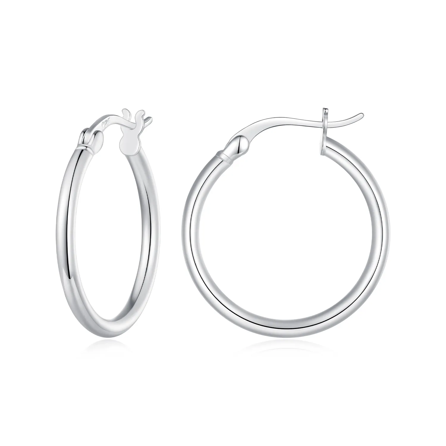 pandora style big circle hoops earrings sce1608l