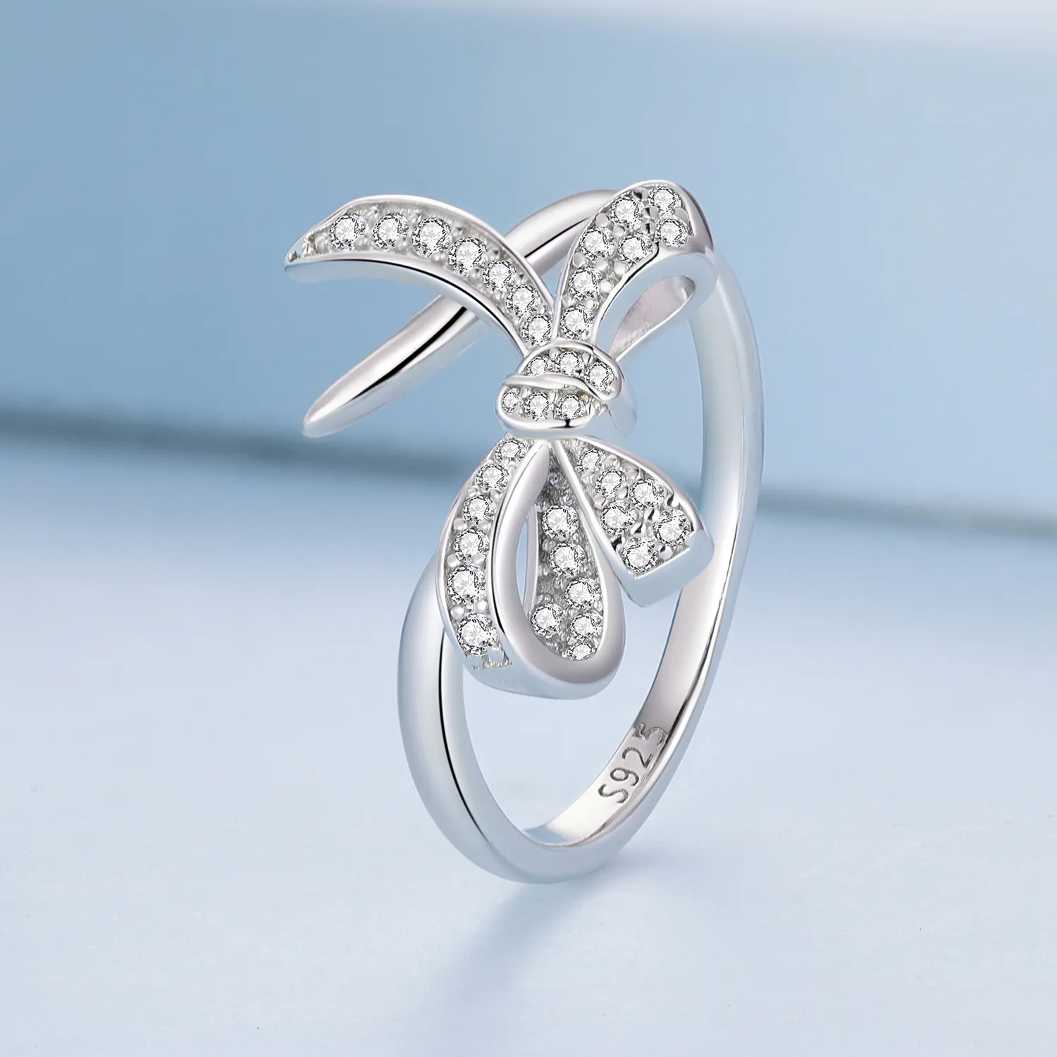 Pandora Style Bow Tie Open Ring - BSR435