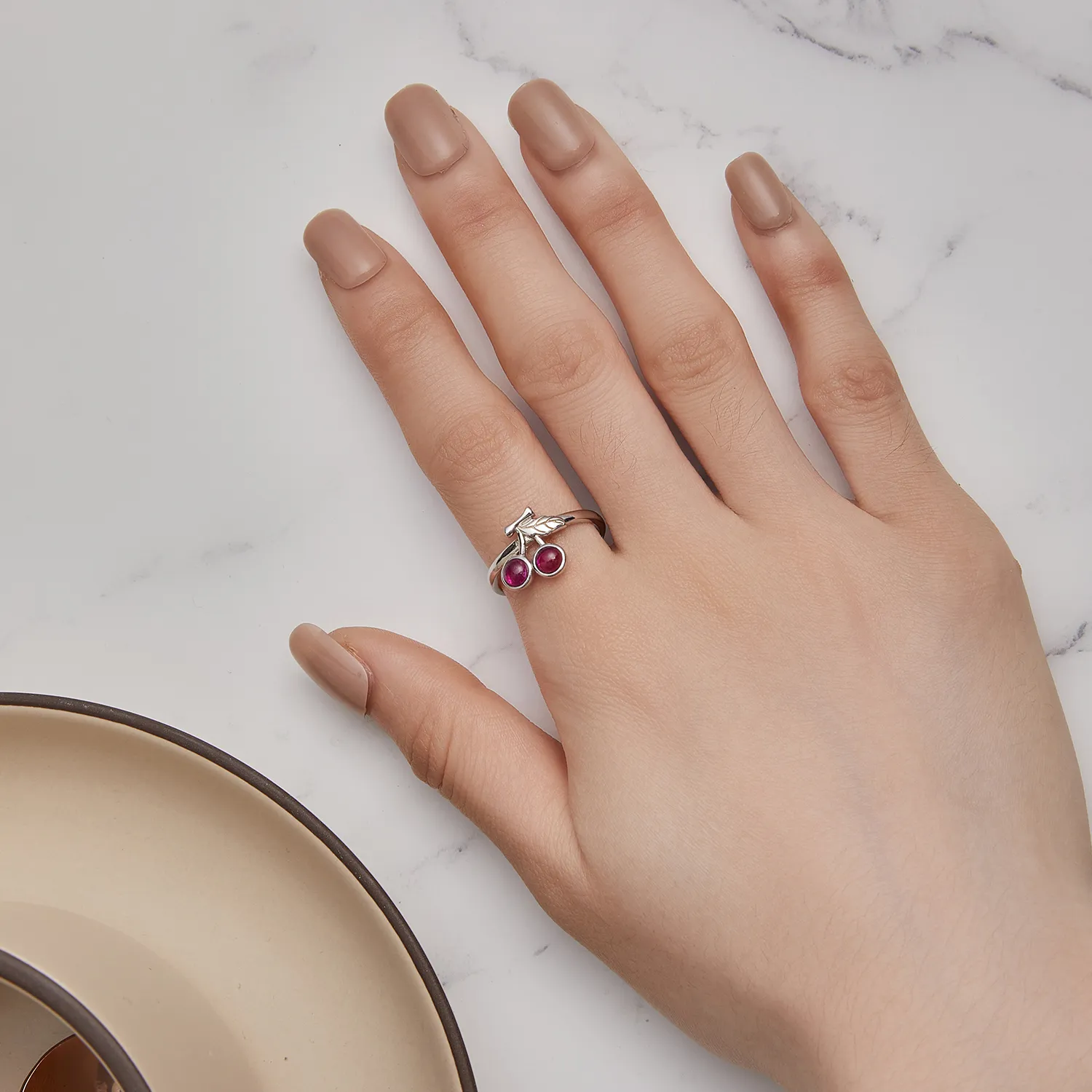 Pandora Style Cherry Open Ring - SCR936