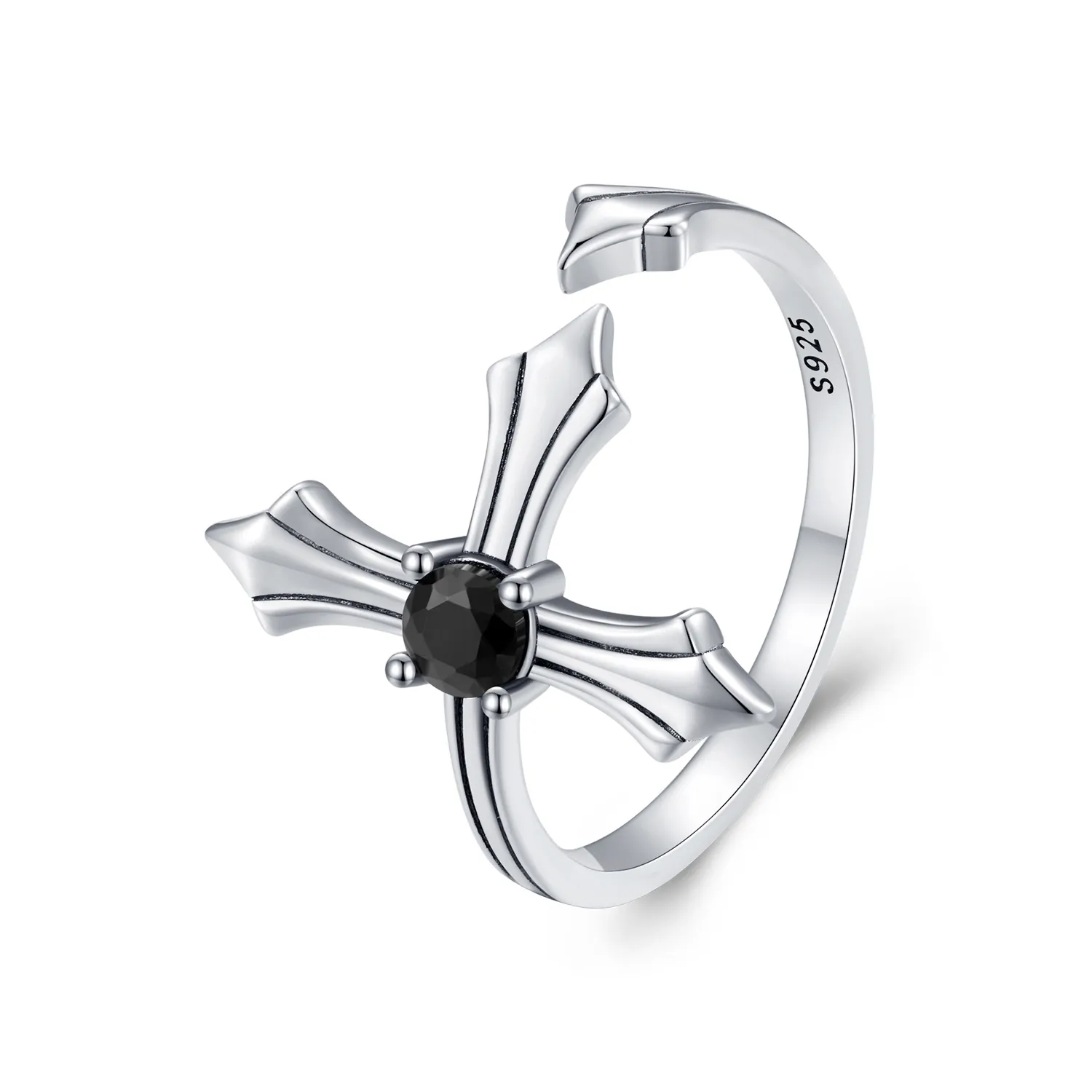 pandora style cross open ring scr939