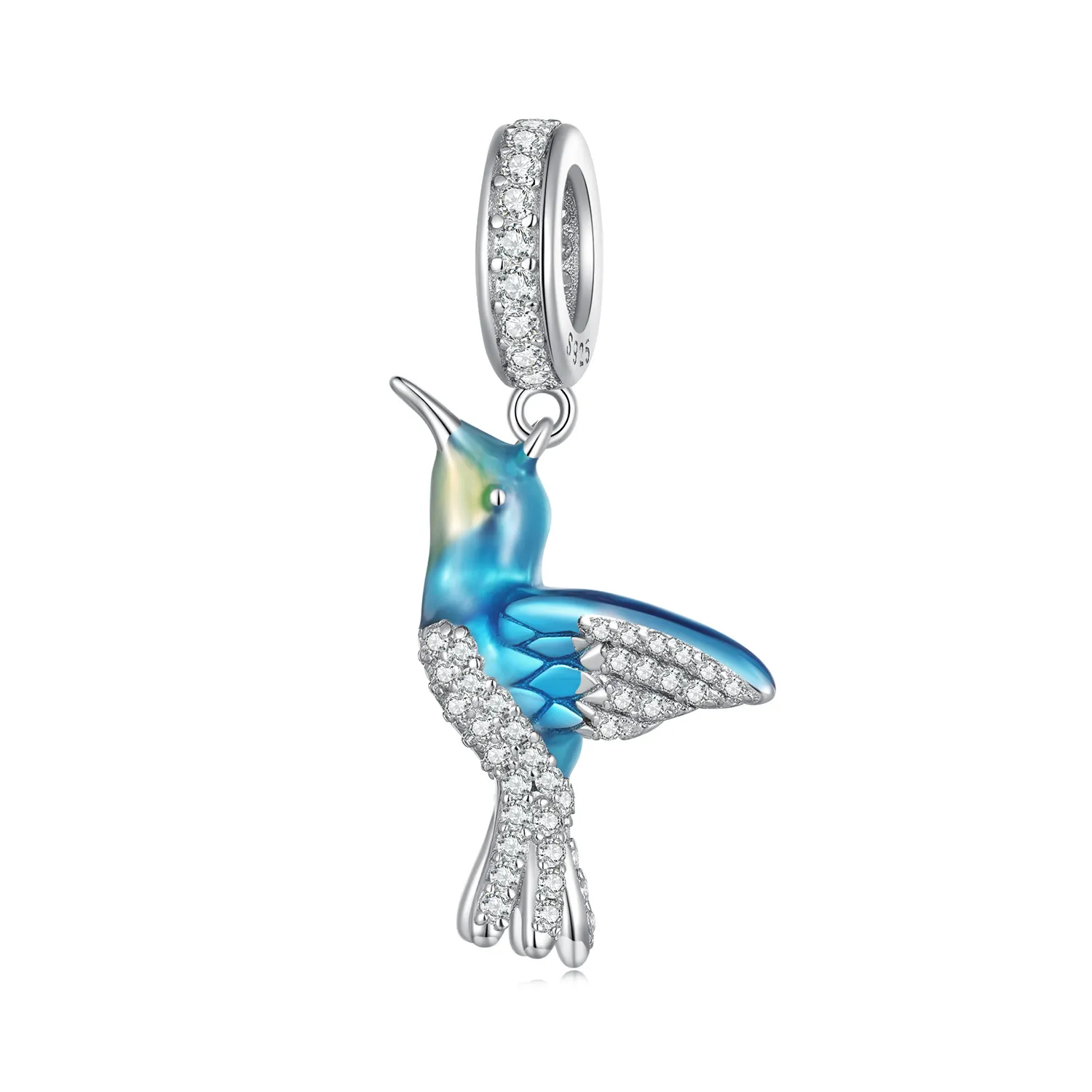 Pandora Style Delicate Kingfisher Pendant Charm - BSC858