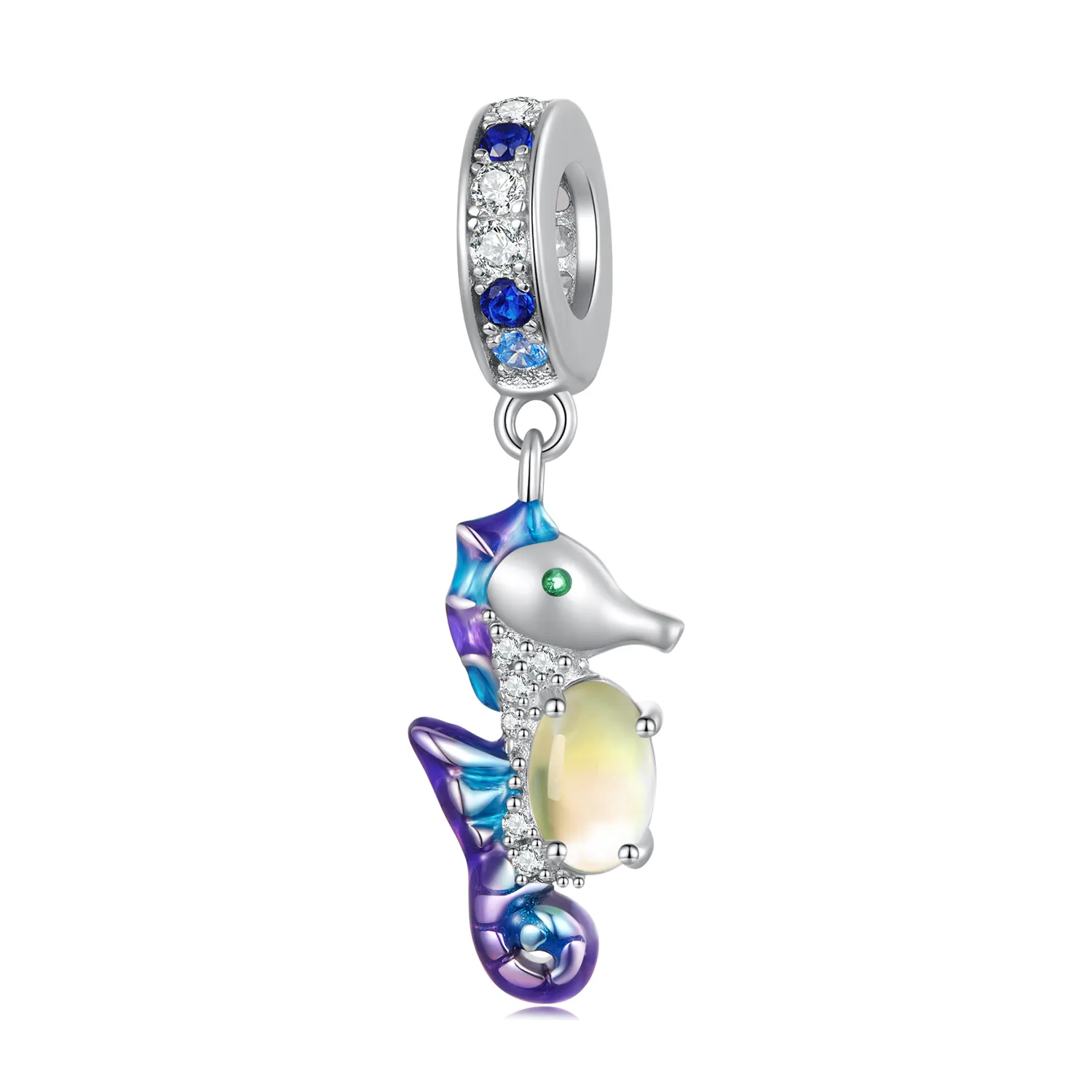 Pandora Style Exquisite Seahorse Pendant Charm - BSC850