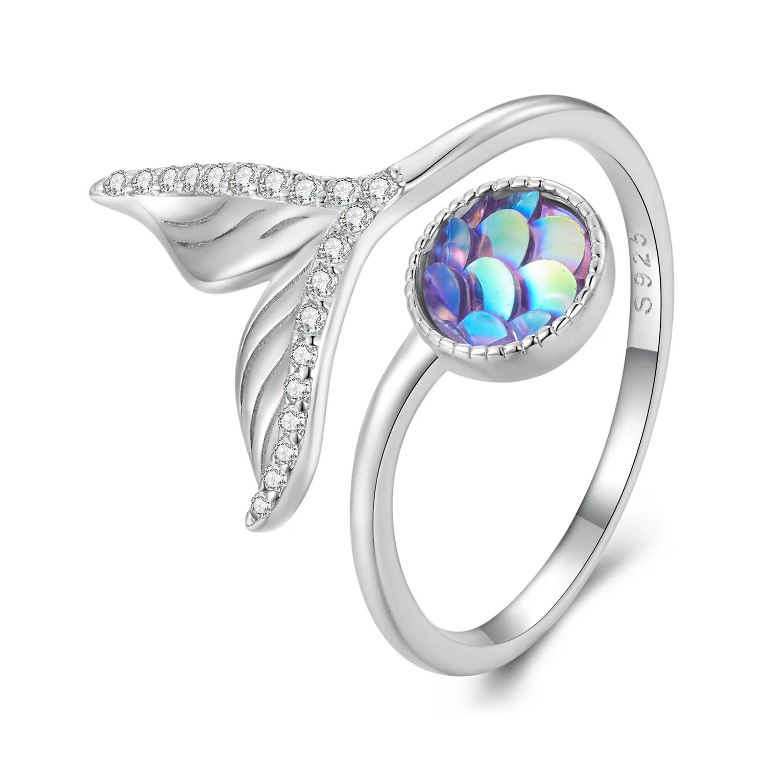 Pandora Style Fishtail Open Ring - BSR429