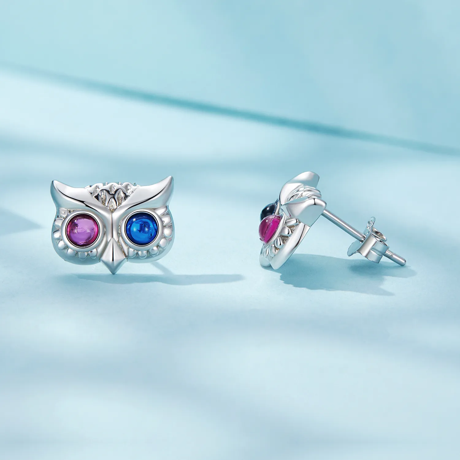 Pandora Style Owl Stud Earrings - SCE1602