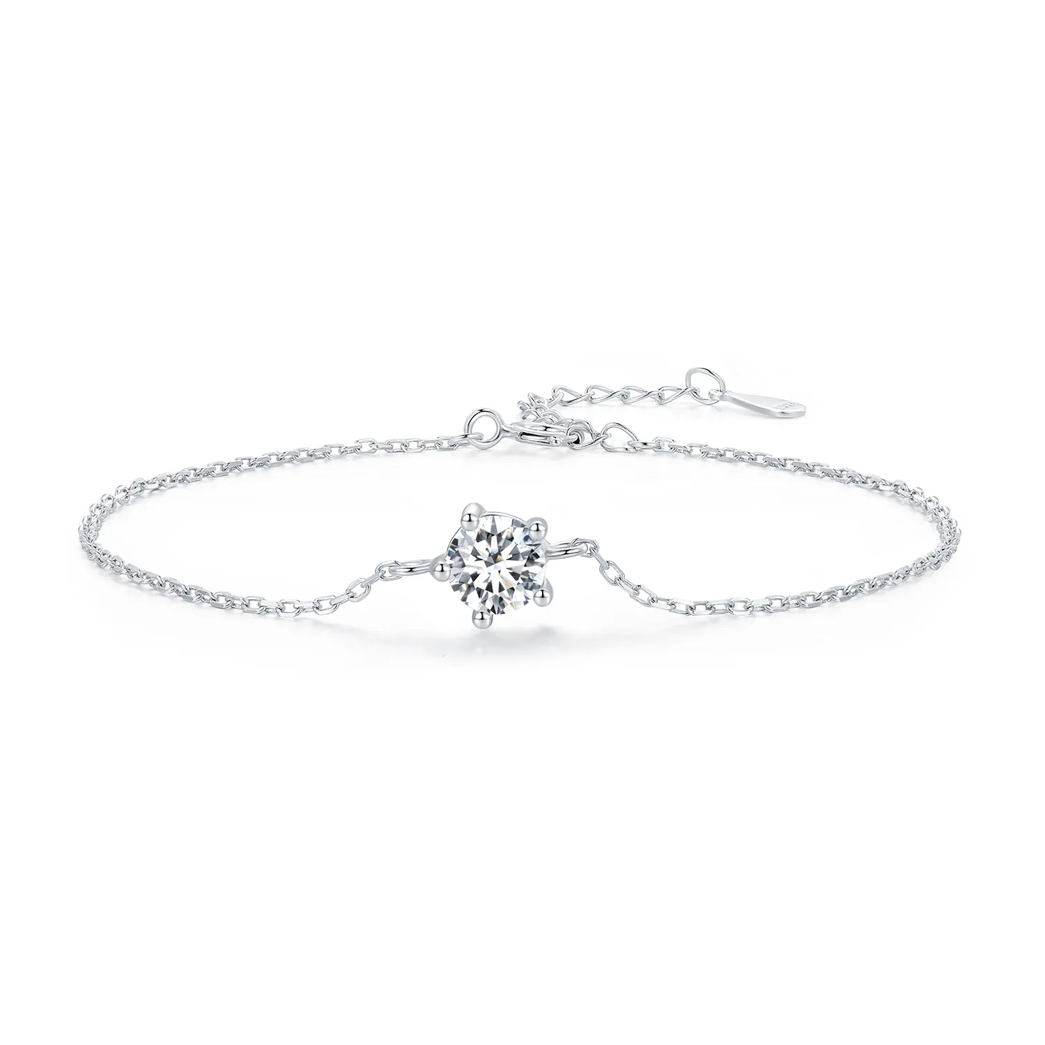 Pandora Style Sparkle Moissanite Bracelet - MSB001