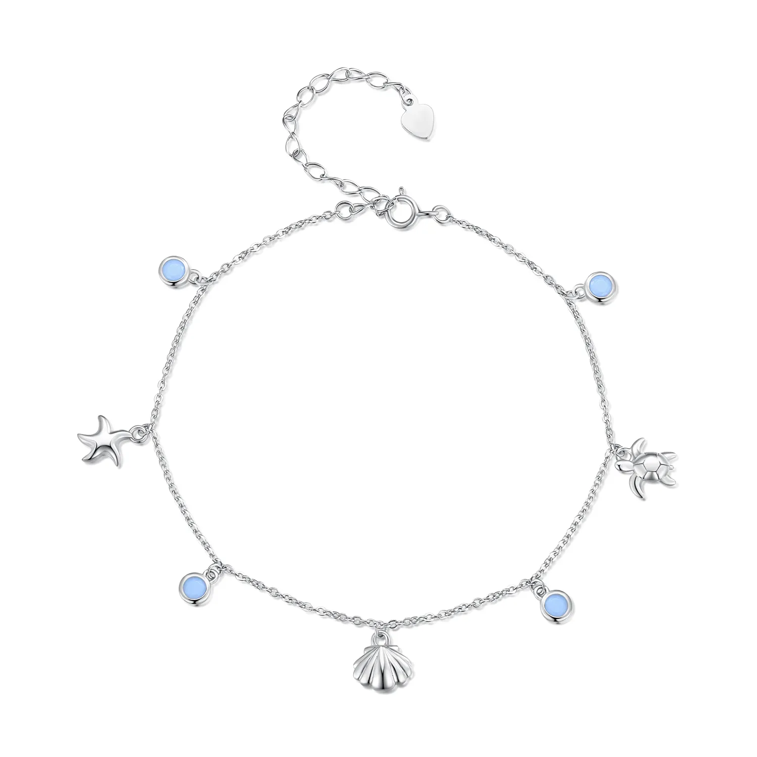 pandora style summer ocean anklet bst006