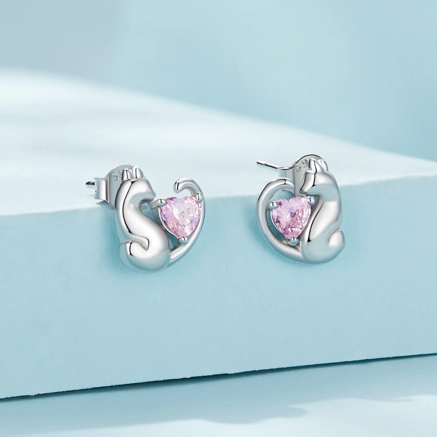 Pandora Style The Cat Stud Earrings - SCE1591-A