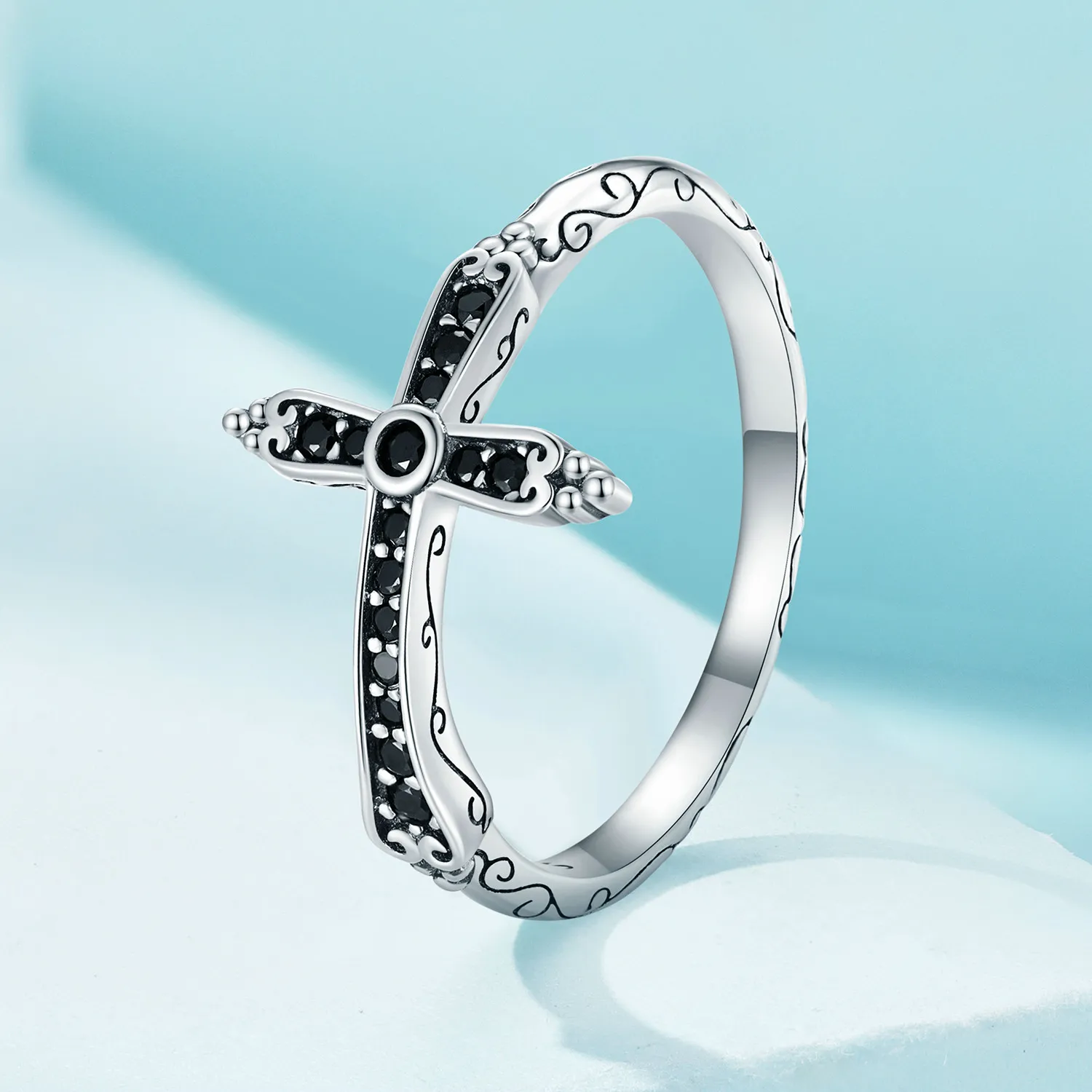 Pandora Style Vintage Cross Ring - SCR930