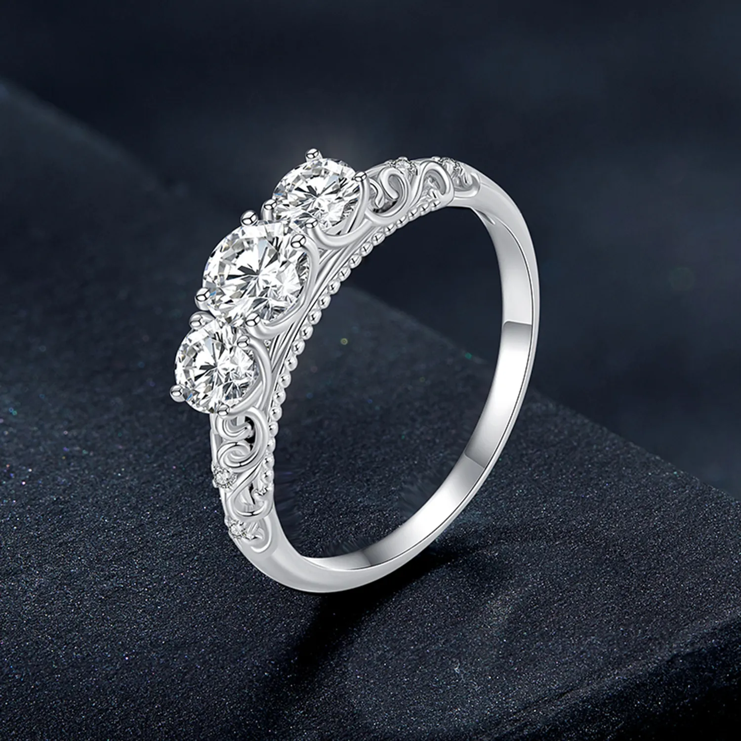 Pandora Style 3 Stone Ring - MSR009