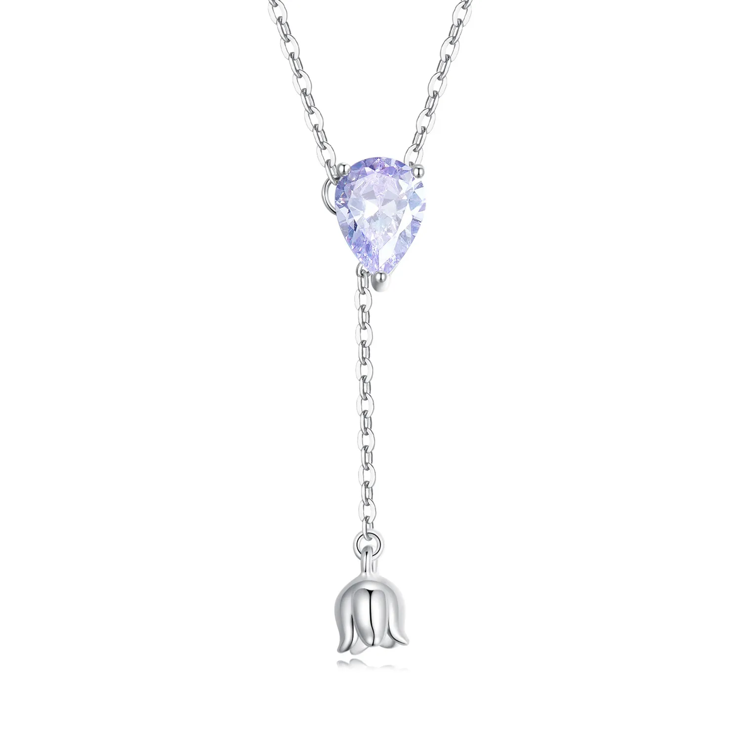 Pandora Style Amethyst Necklace - BSN271