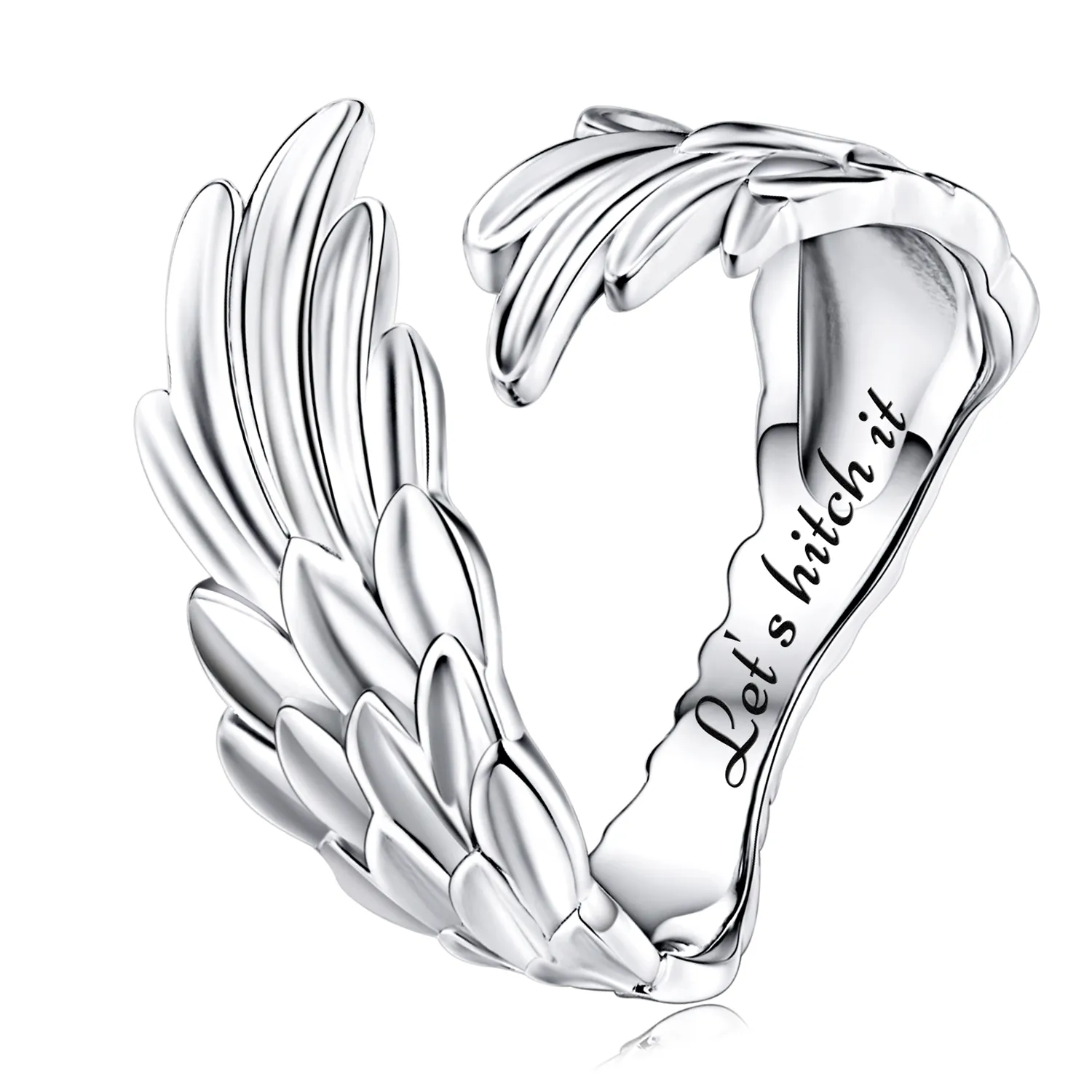 Pandora Style Angel Ring - BSR322