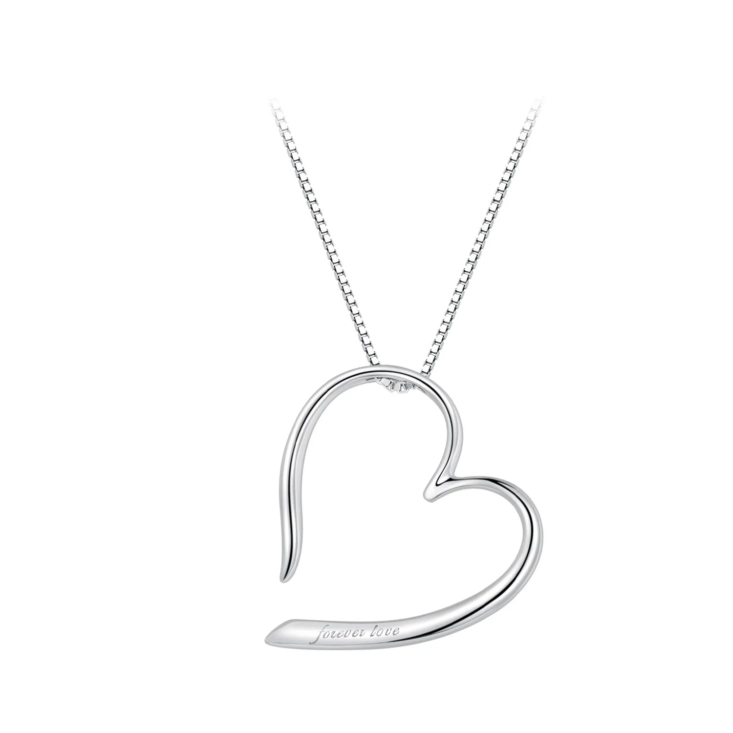 pandora style freehand heart necklace bsn341