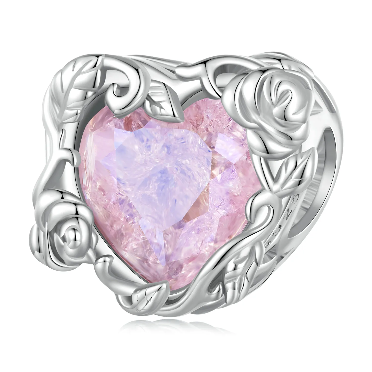 pandora style love heart charm bsc836