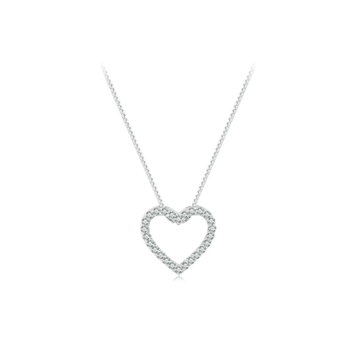 pandora style love heart necklace msn019