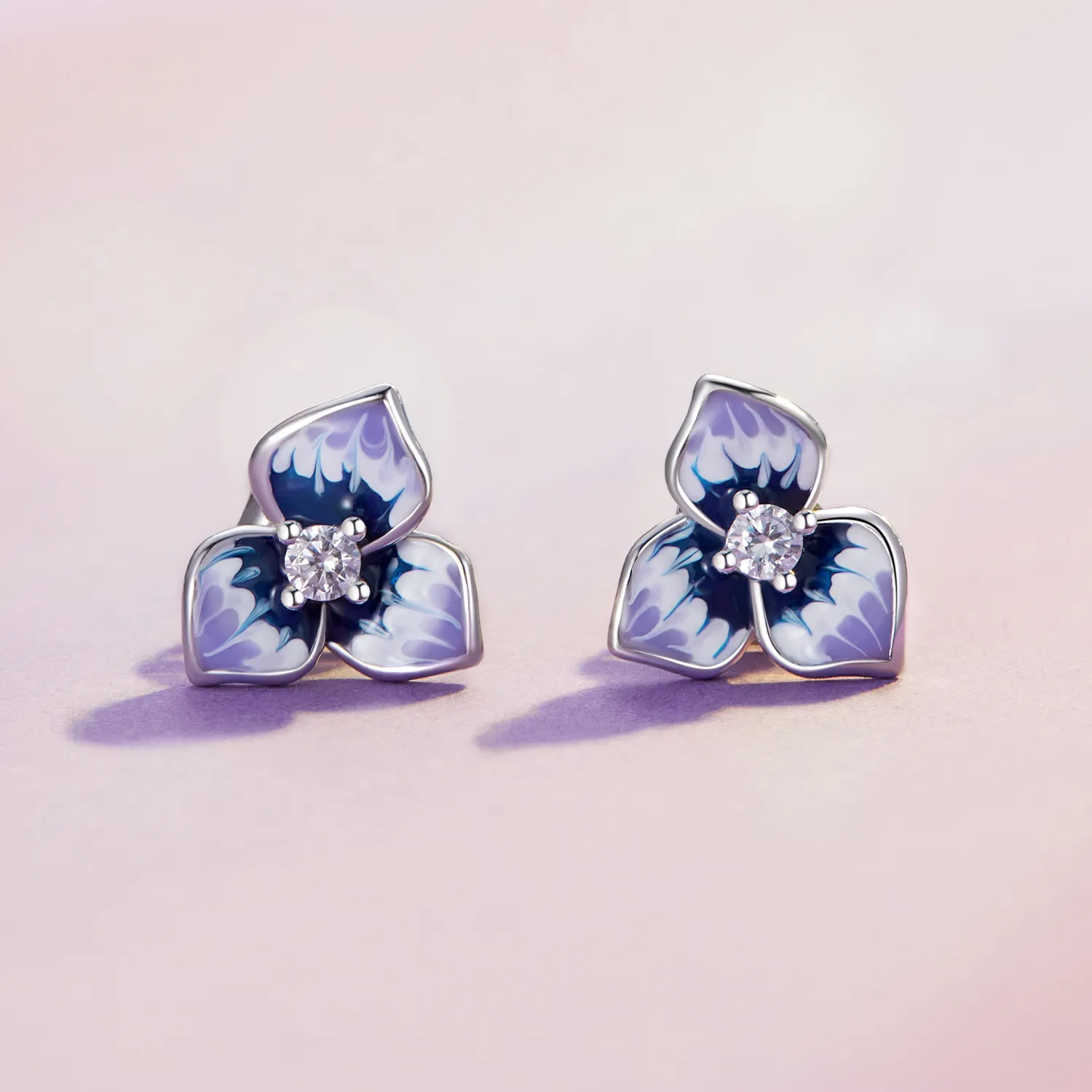 Pandora Style Pansy Earrings - BSE860