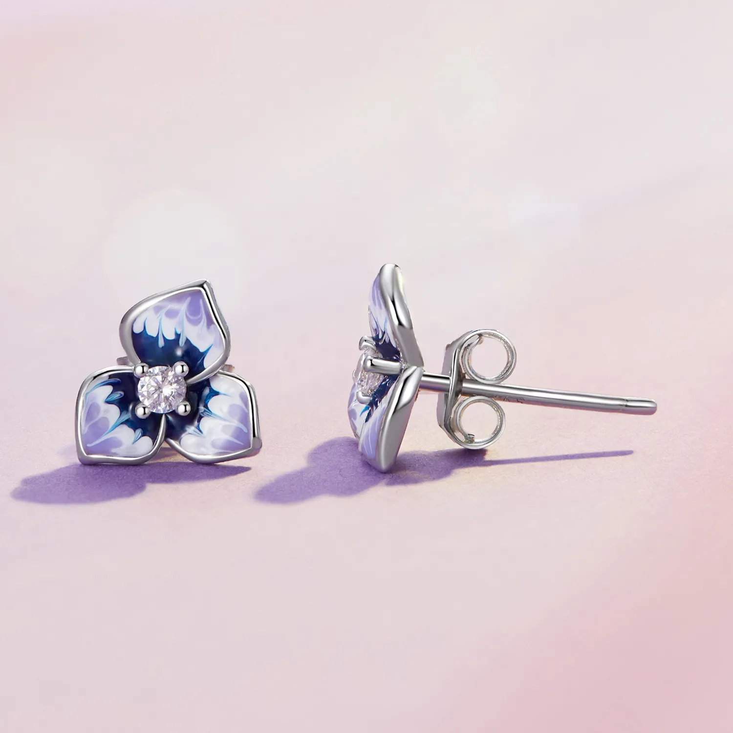 Pandora Style Pansy Earrings - BSE860