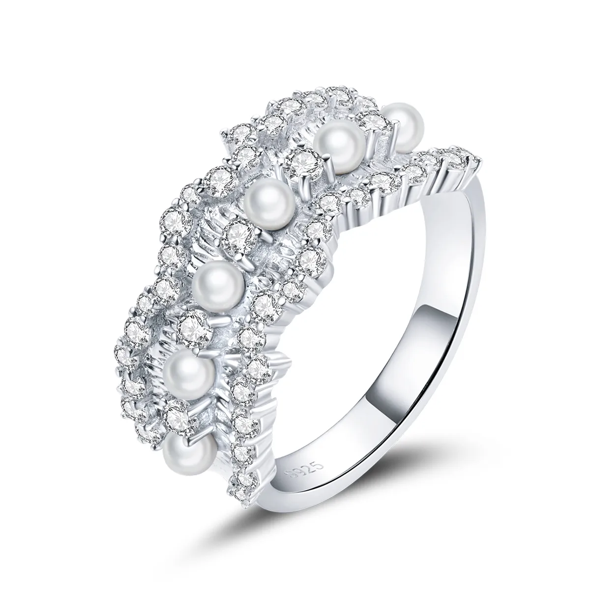 pandora style princess ring bsr187