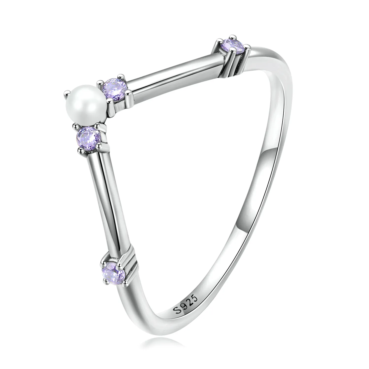 Pandora Style Princess Wishbone Ring - SCR835