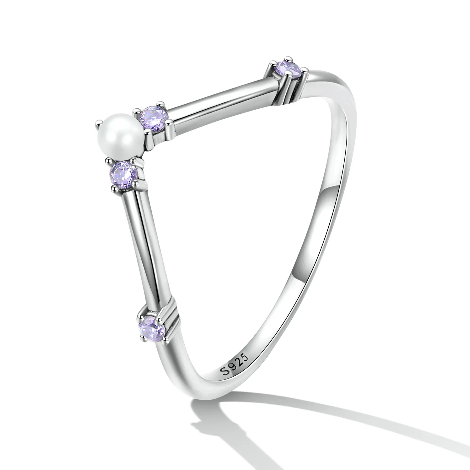 Pandora Style Princess Wishbone Ring - SCR835