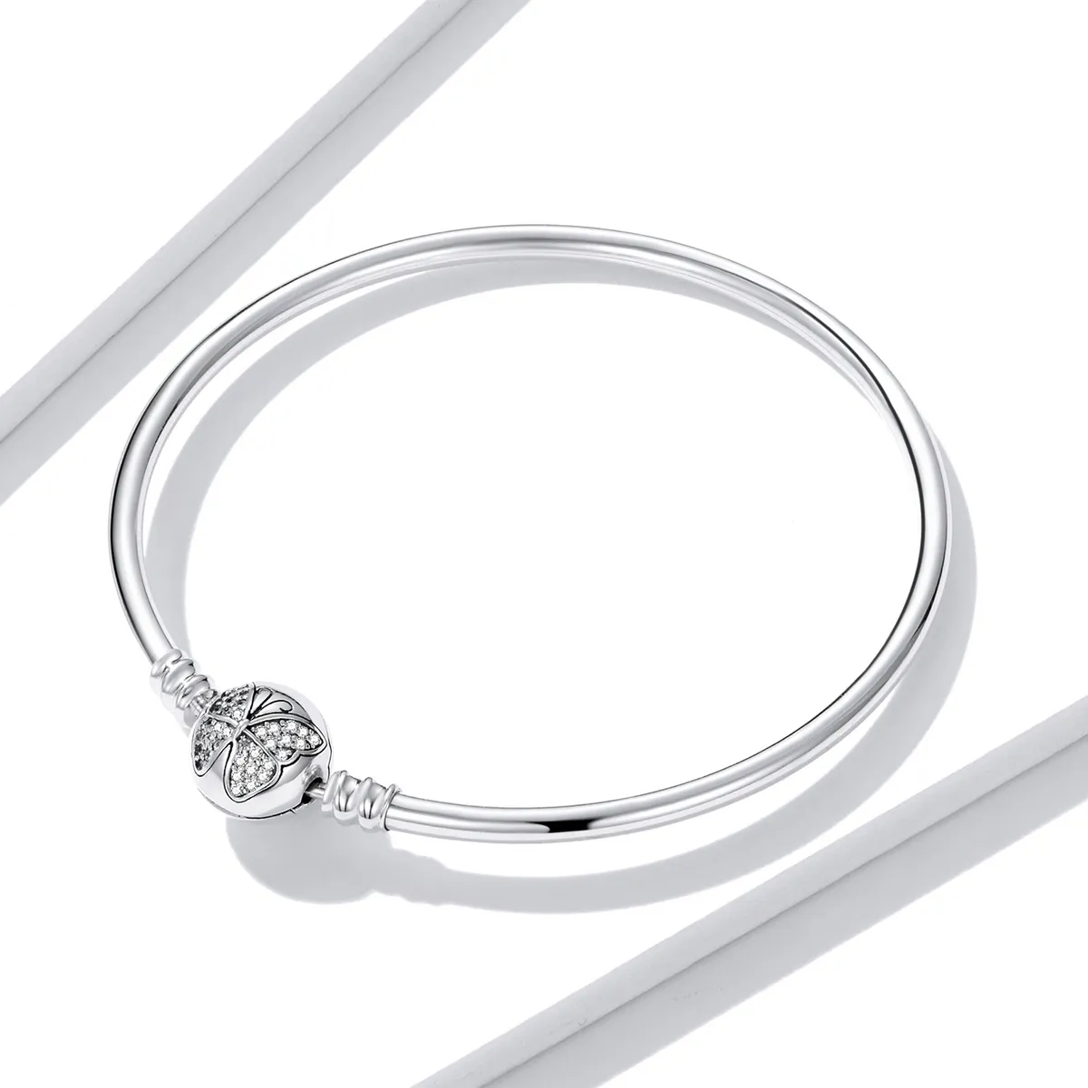 Pandora Style Silver Bangle - BSB084