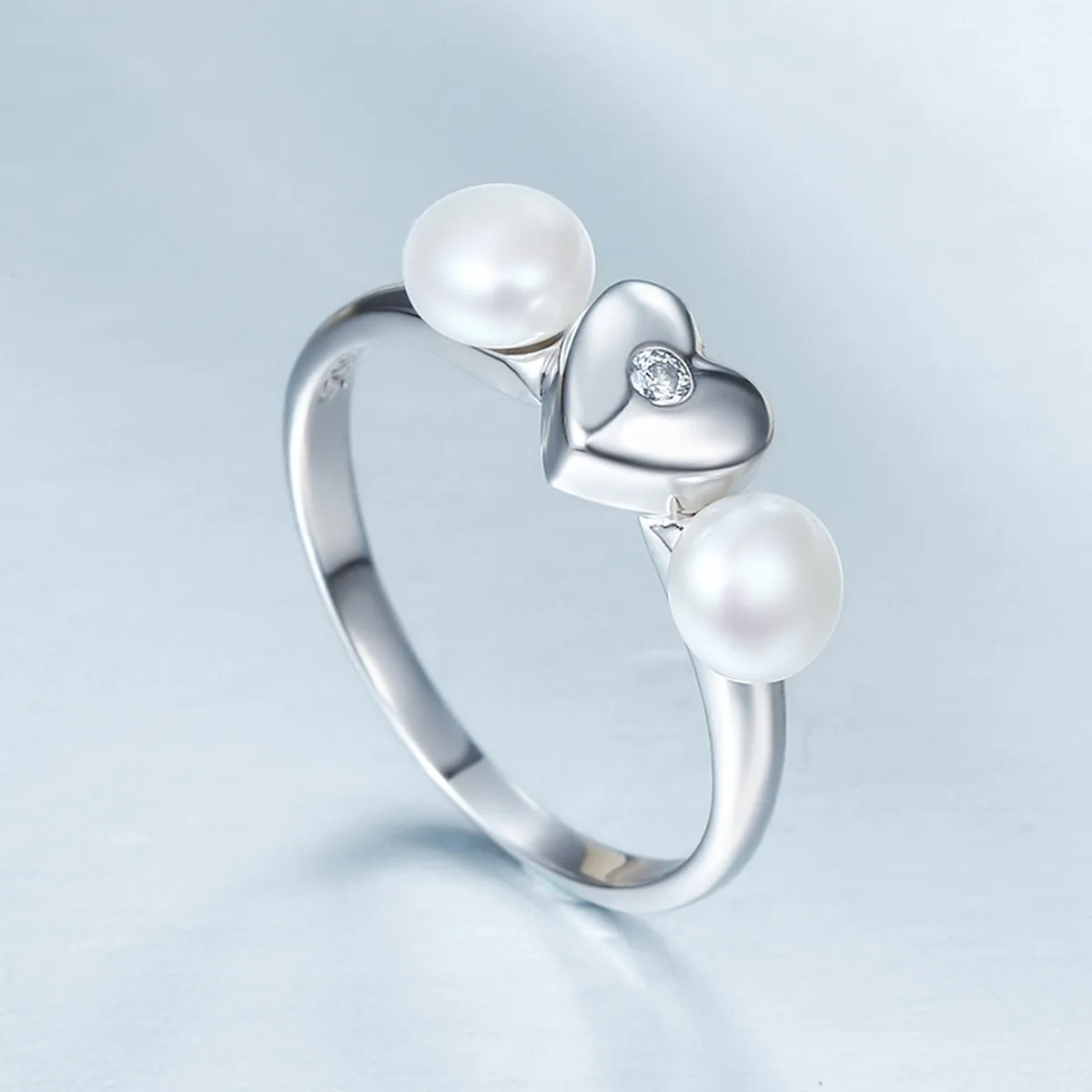 Pandora Style Silver Fragrant Heart Ring - SCR156