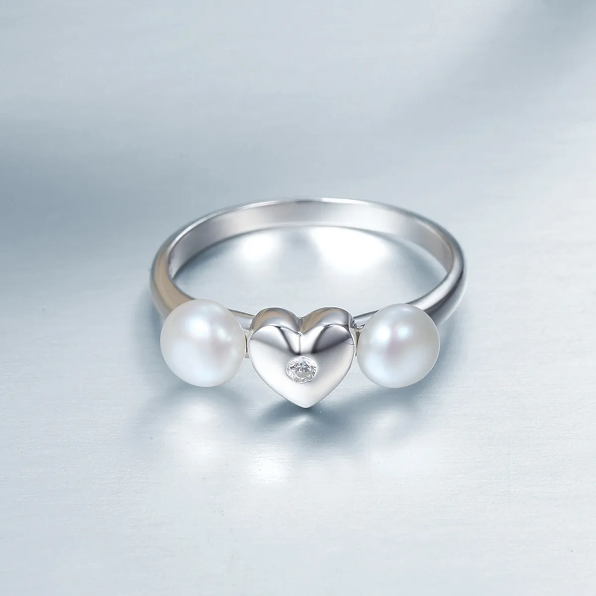 Pandora Style Silver Fragrant Heart Ring - SCR156