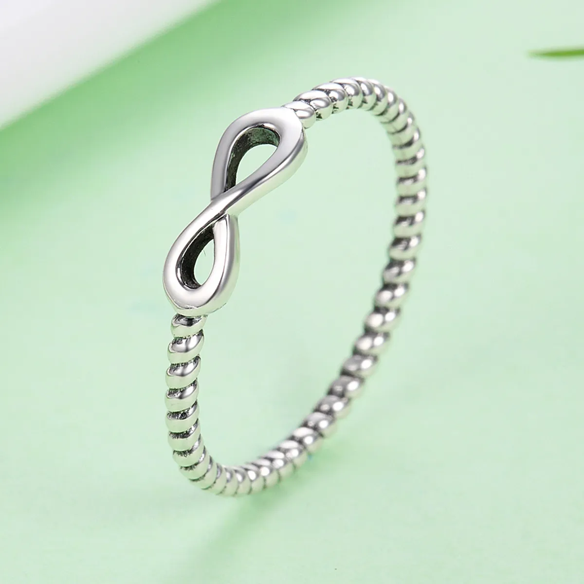 Pandora Style Silver Infinity Ring - SCR094