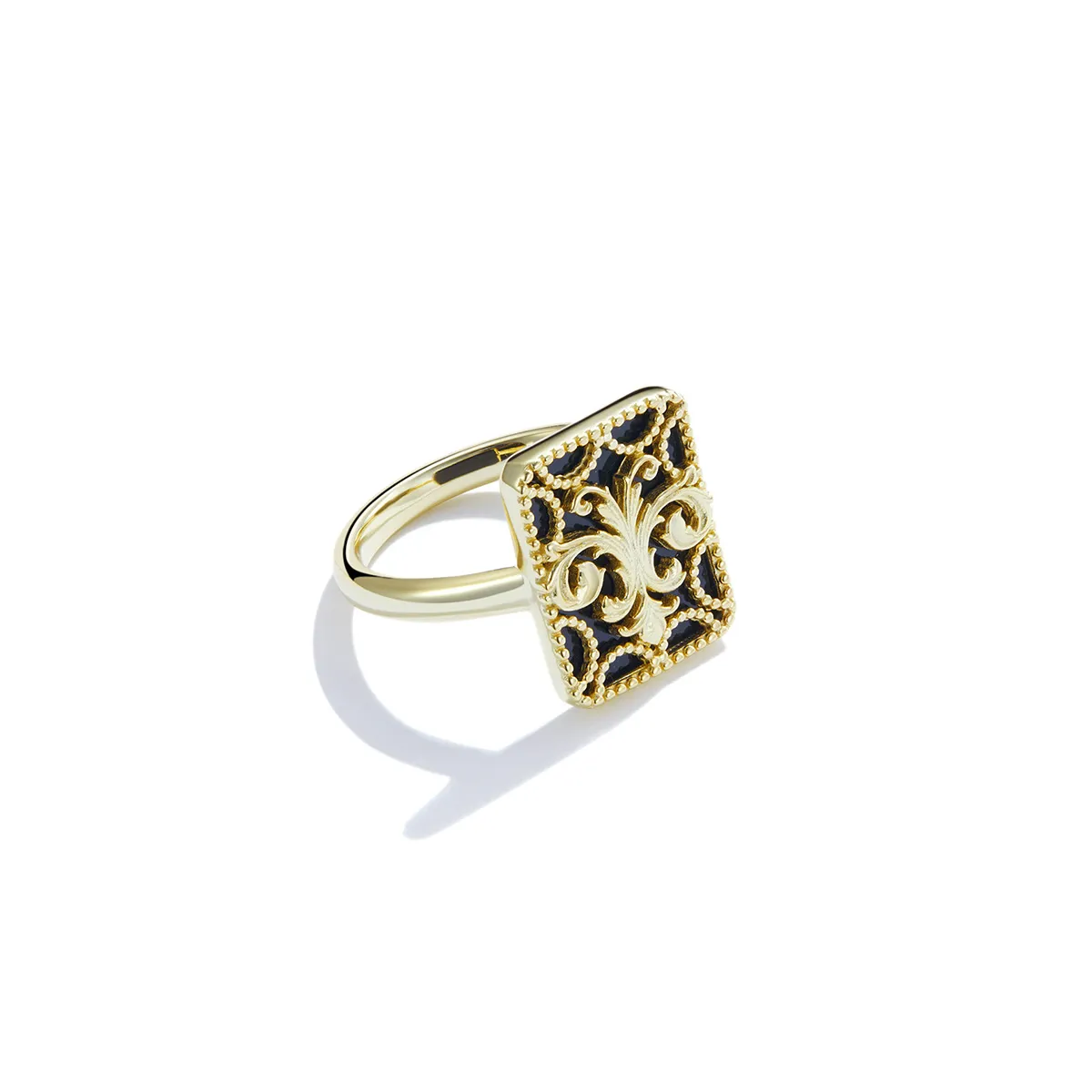 Pandora Style Square Ring - BSR189