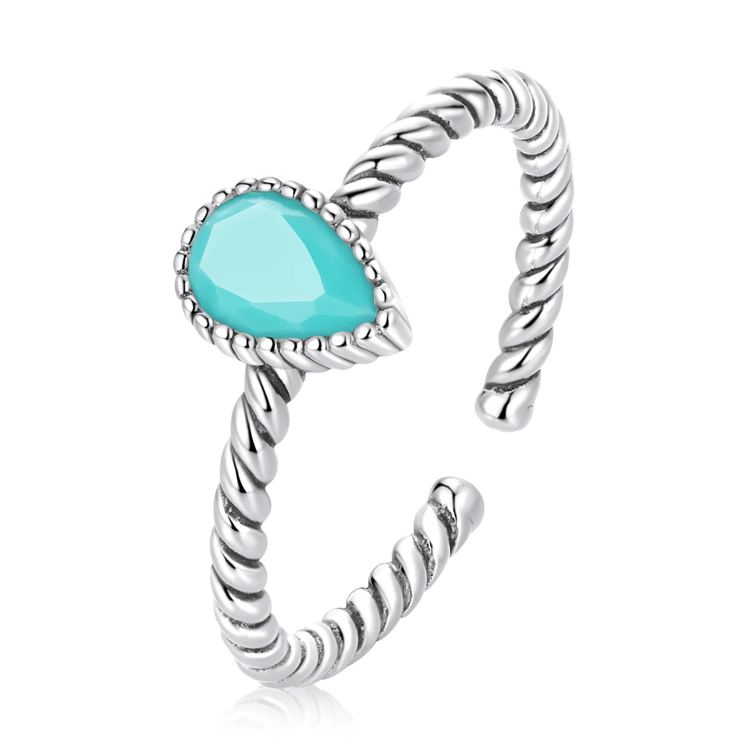 pandora style teardrop ring bsr247