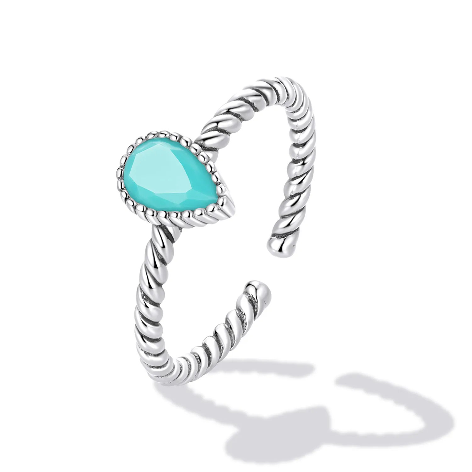 Pandora Style Teardrop Ring - BSR247