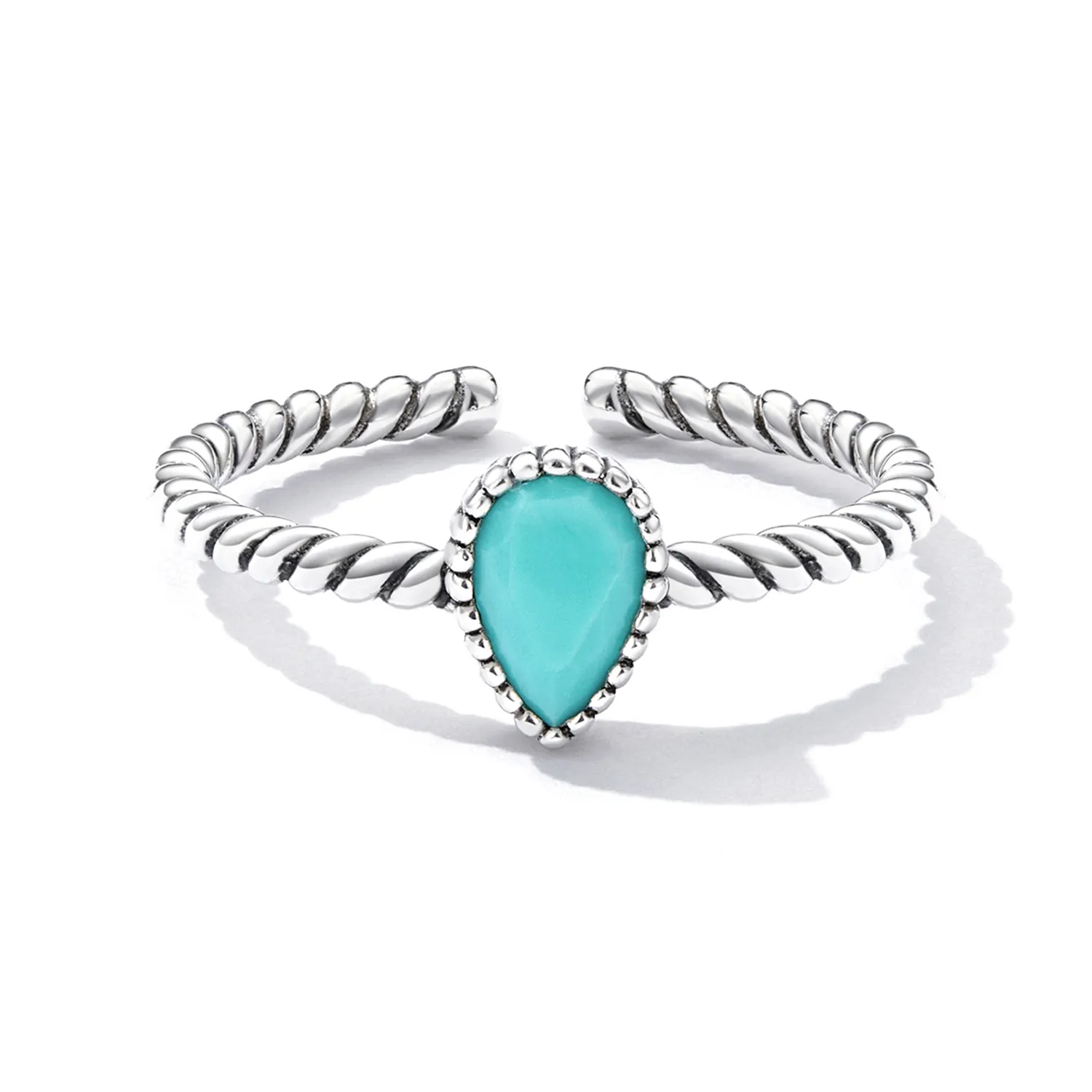 Pandora Style Teardrop Ring - BSR247