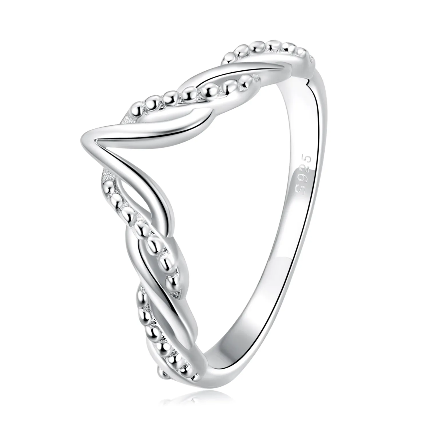 pandora style tiara wishbone ring bsr258