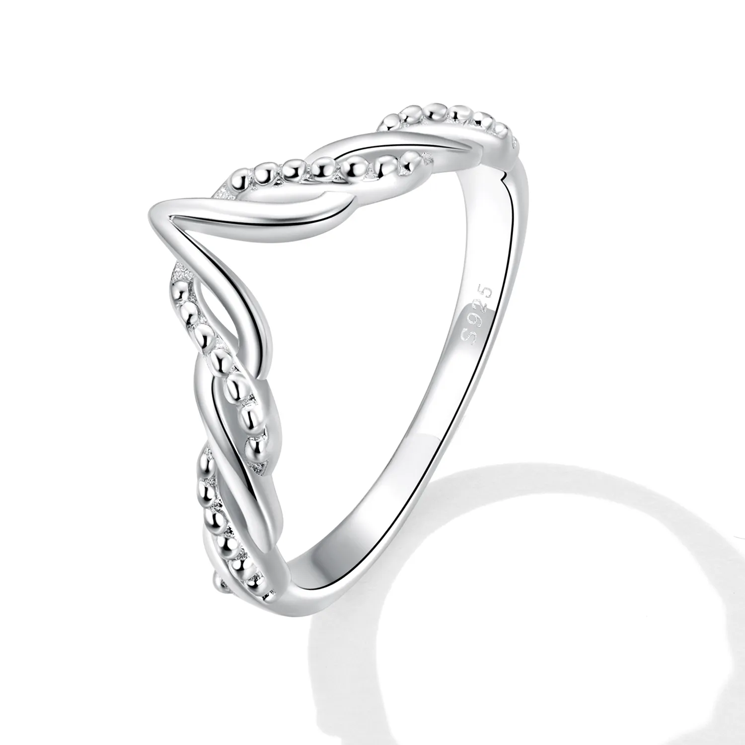 Pandora Style Tiara Wishbone Ring - BSR258