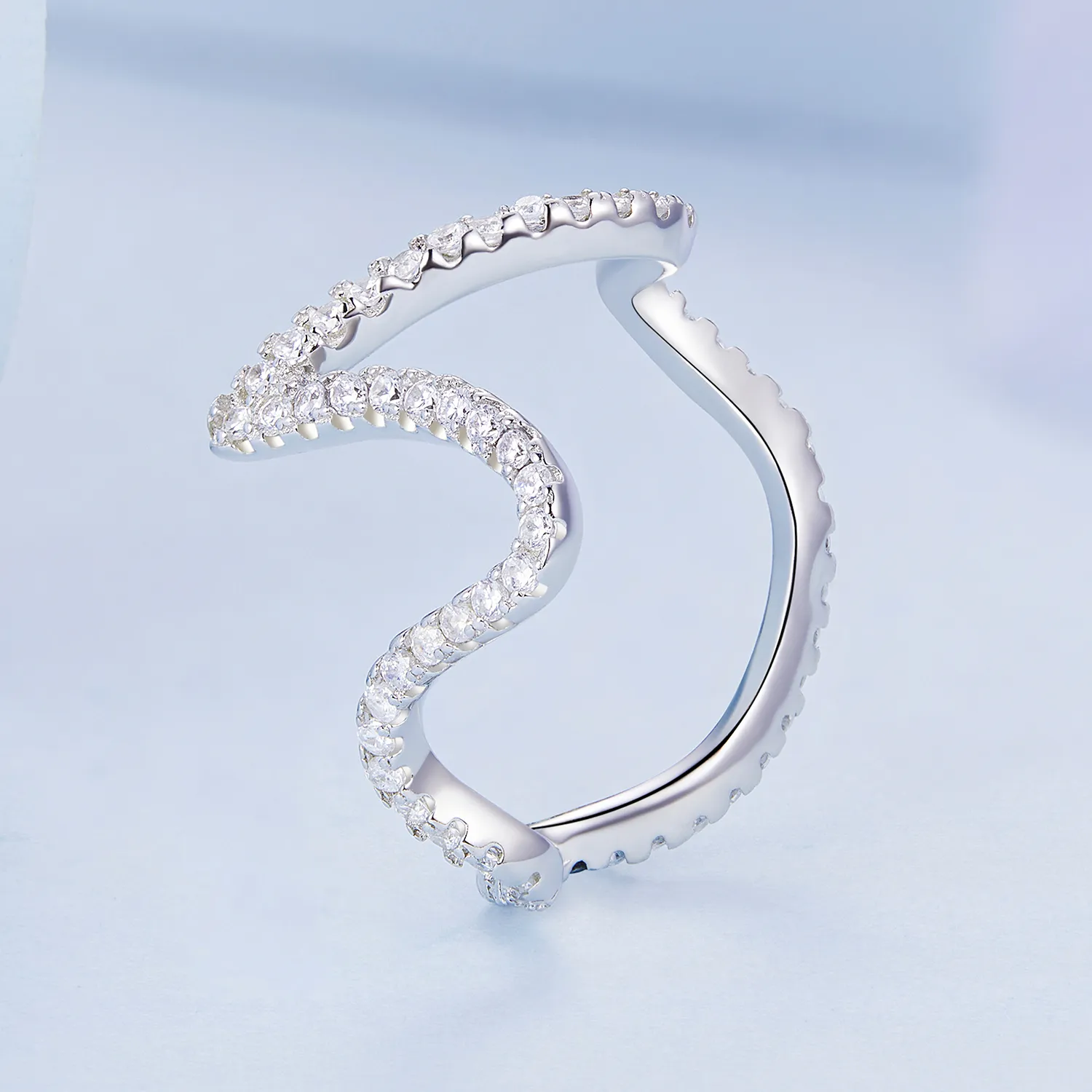 Pandora Style Zig Zag Ring - BSR314