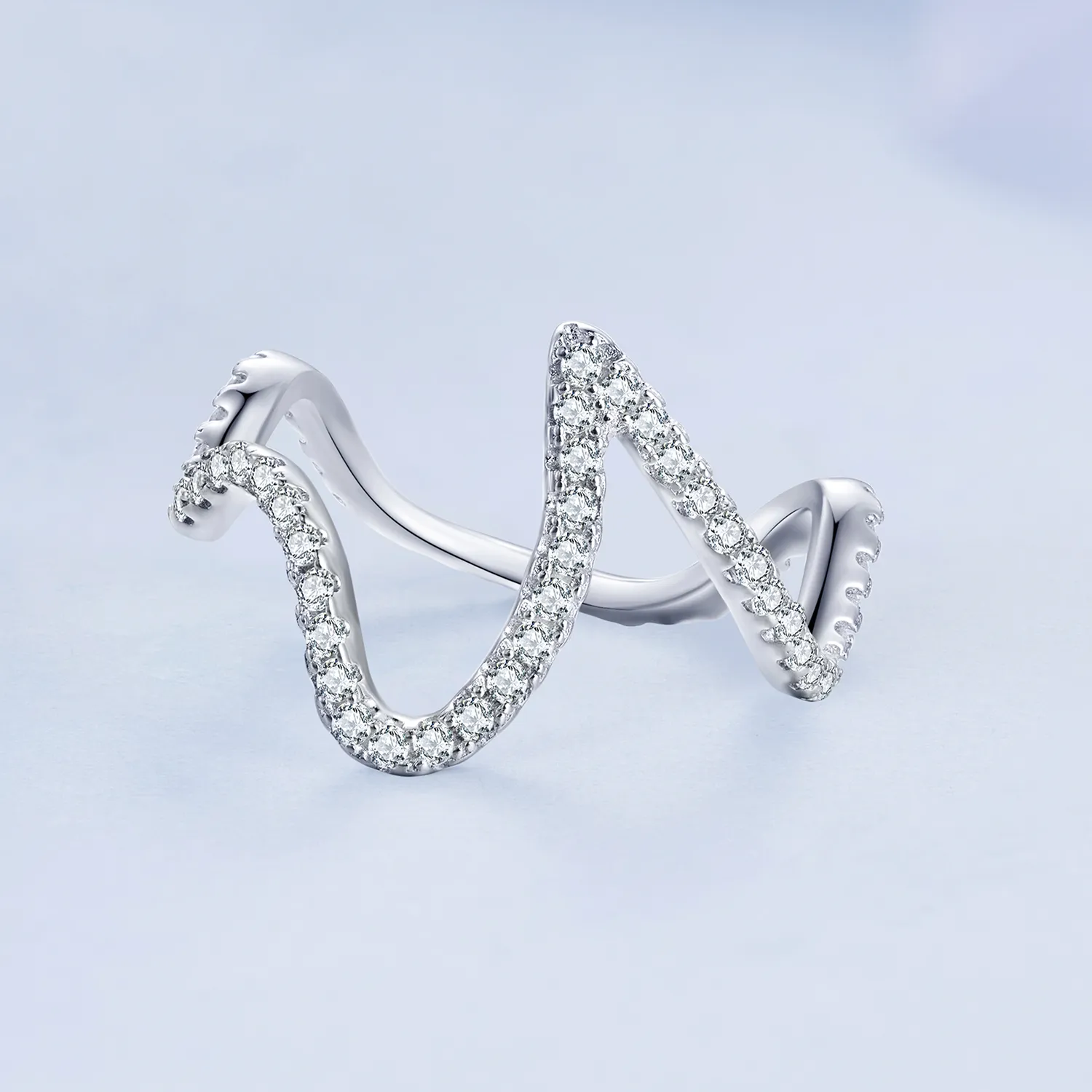 Pandora Style Zig Zag Ring - BSR314