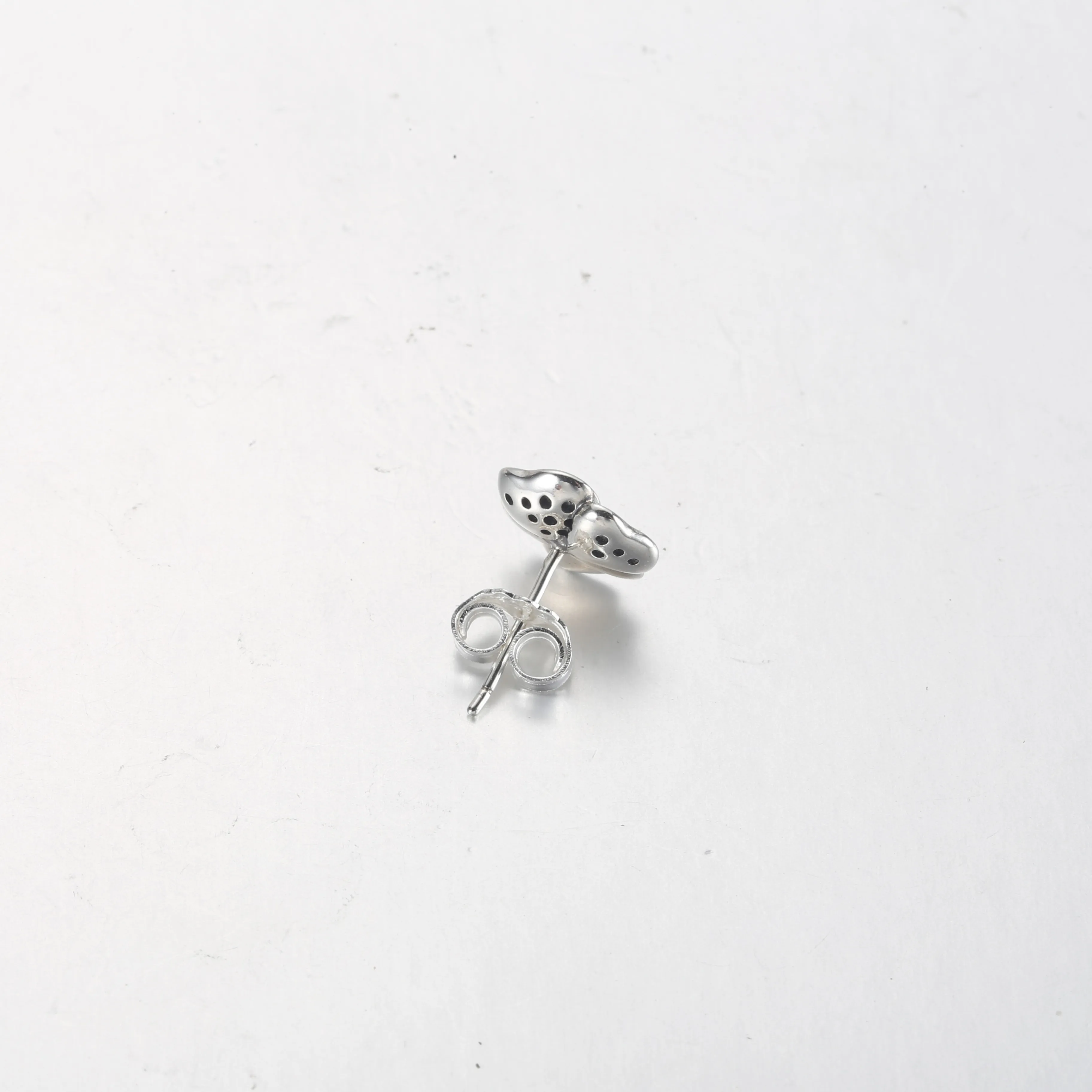 Pandora Blue Pansy Flower Stud Earrings - 290781C01