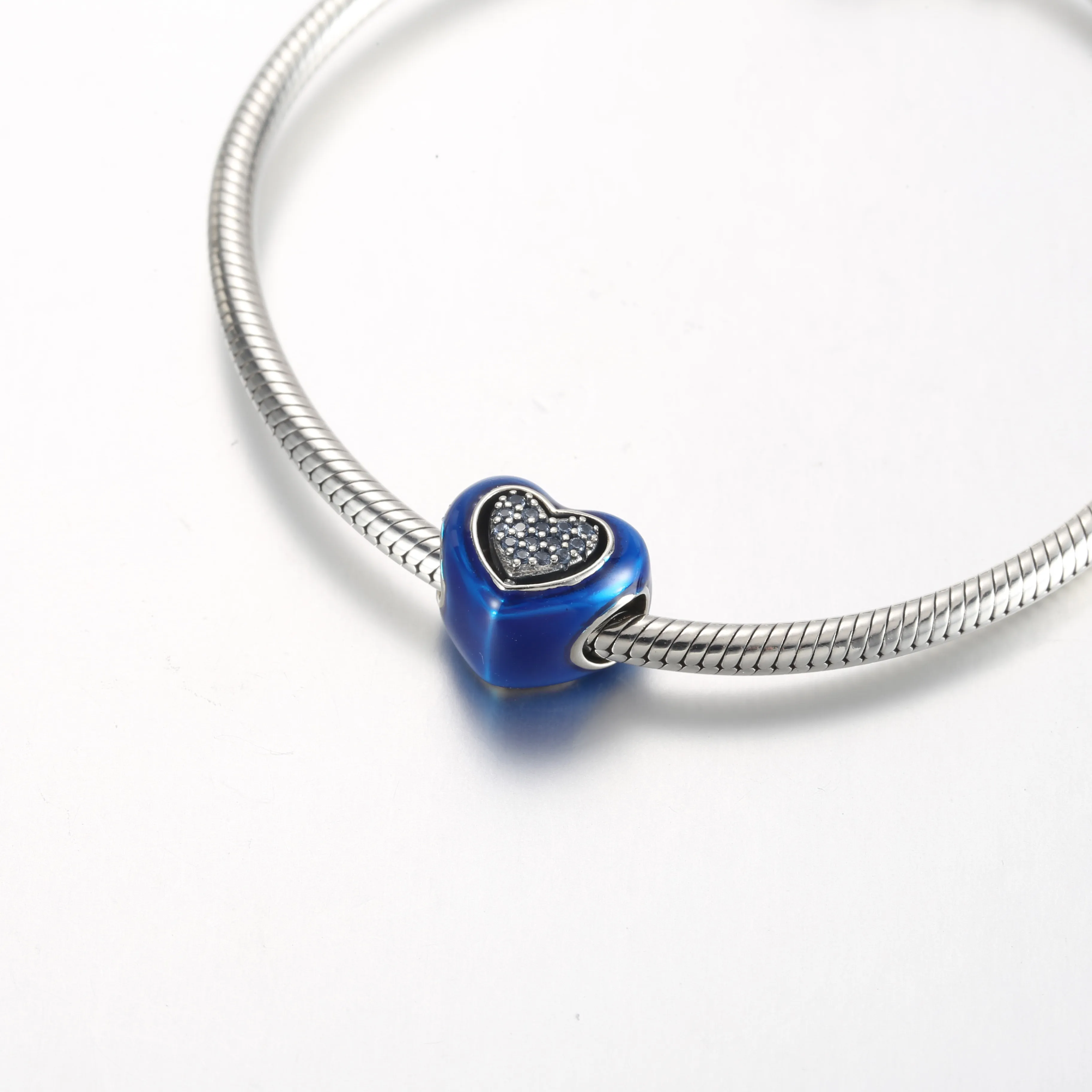 Pandora Blue Spinnable Heart Charm - 792750C01