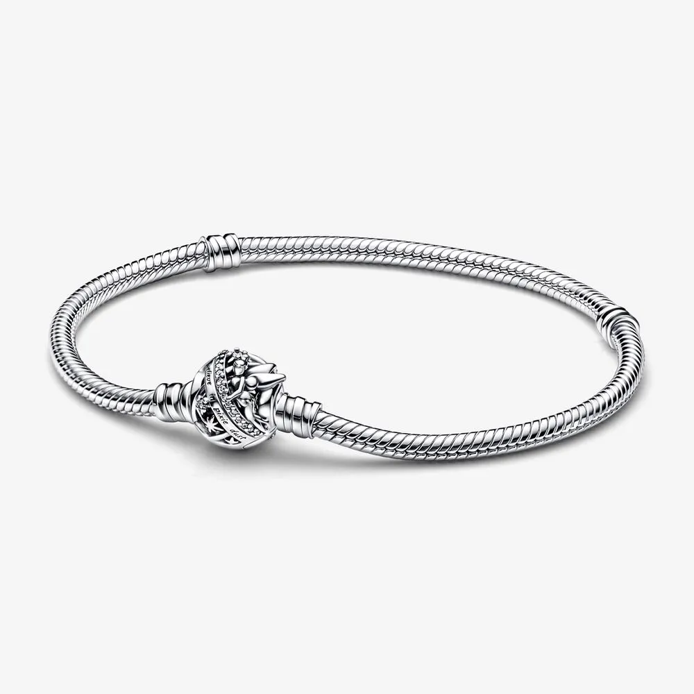 pandora disney tinker bell clasp moments snake chain bracelet 592548c01