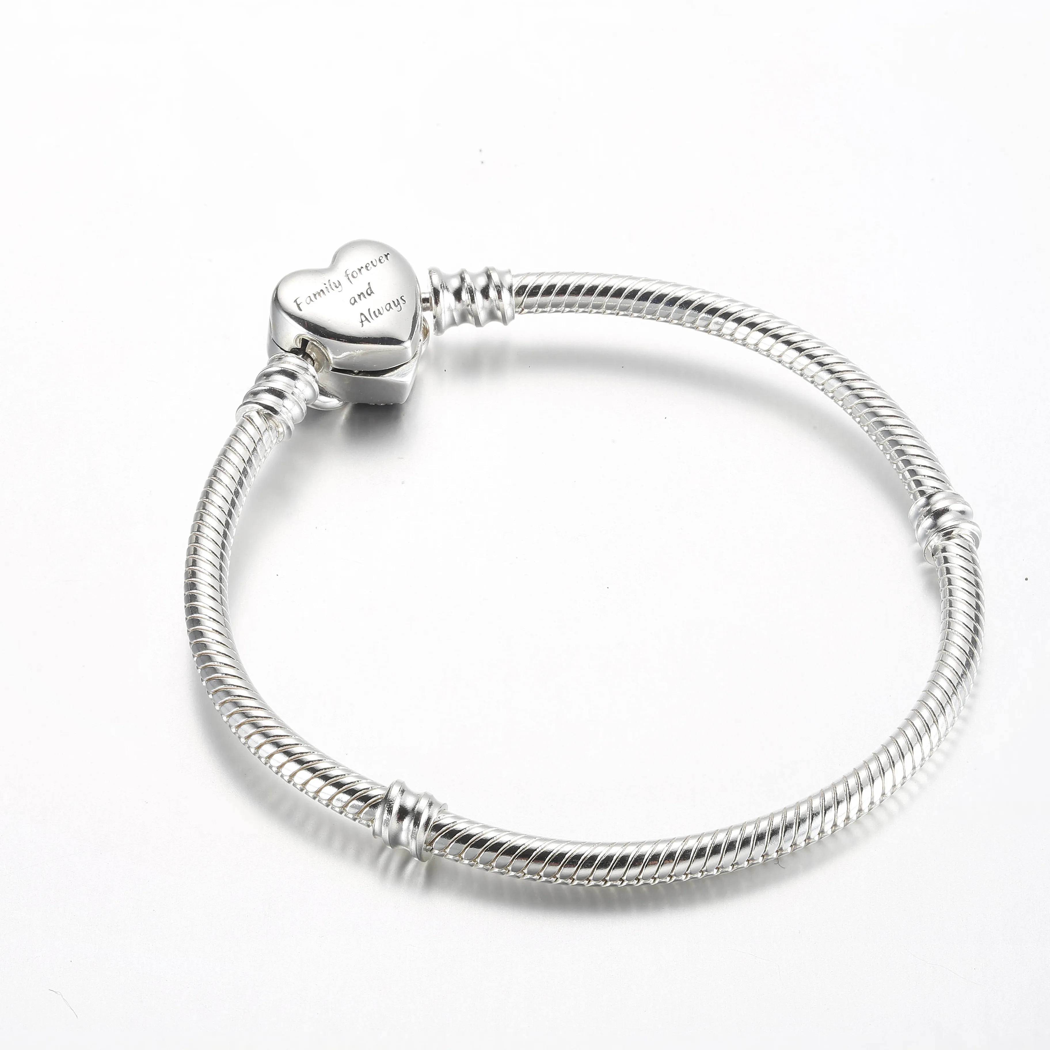 Pandora Moments Sparkling Infinity Heart Clasp Snake Chain Bracelet - 592645C01